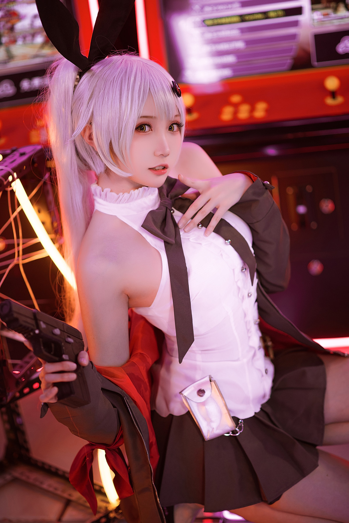 Cosplay 瓜希酱 少女前线 FN-57 Five-seveN [38P]