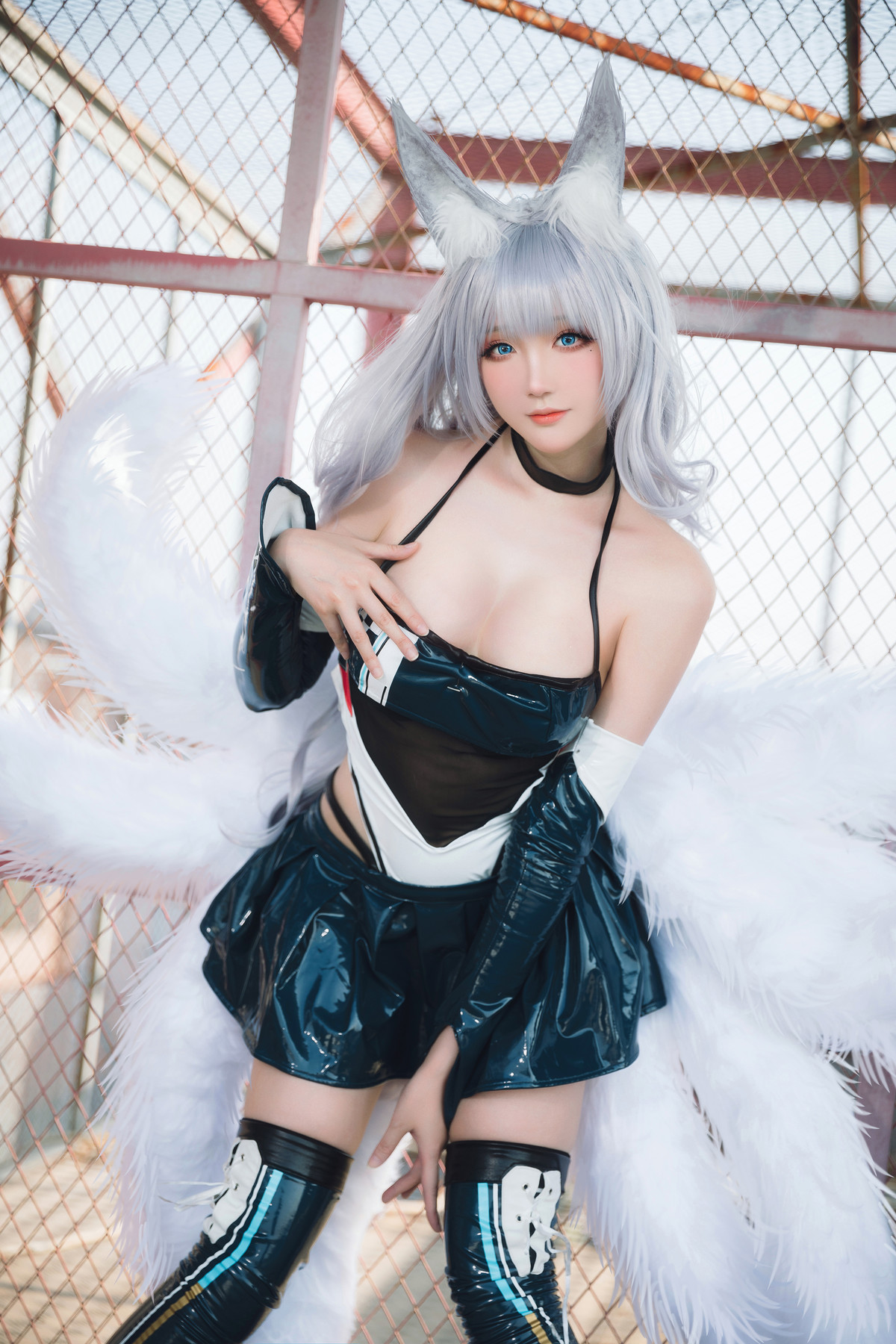 Cosplay 瓜希酱 少女前线 FN-57 Five-seveN [38P]