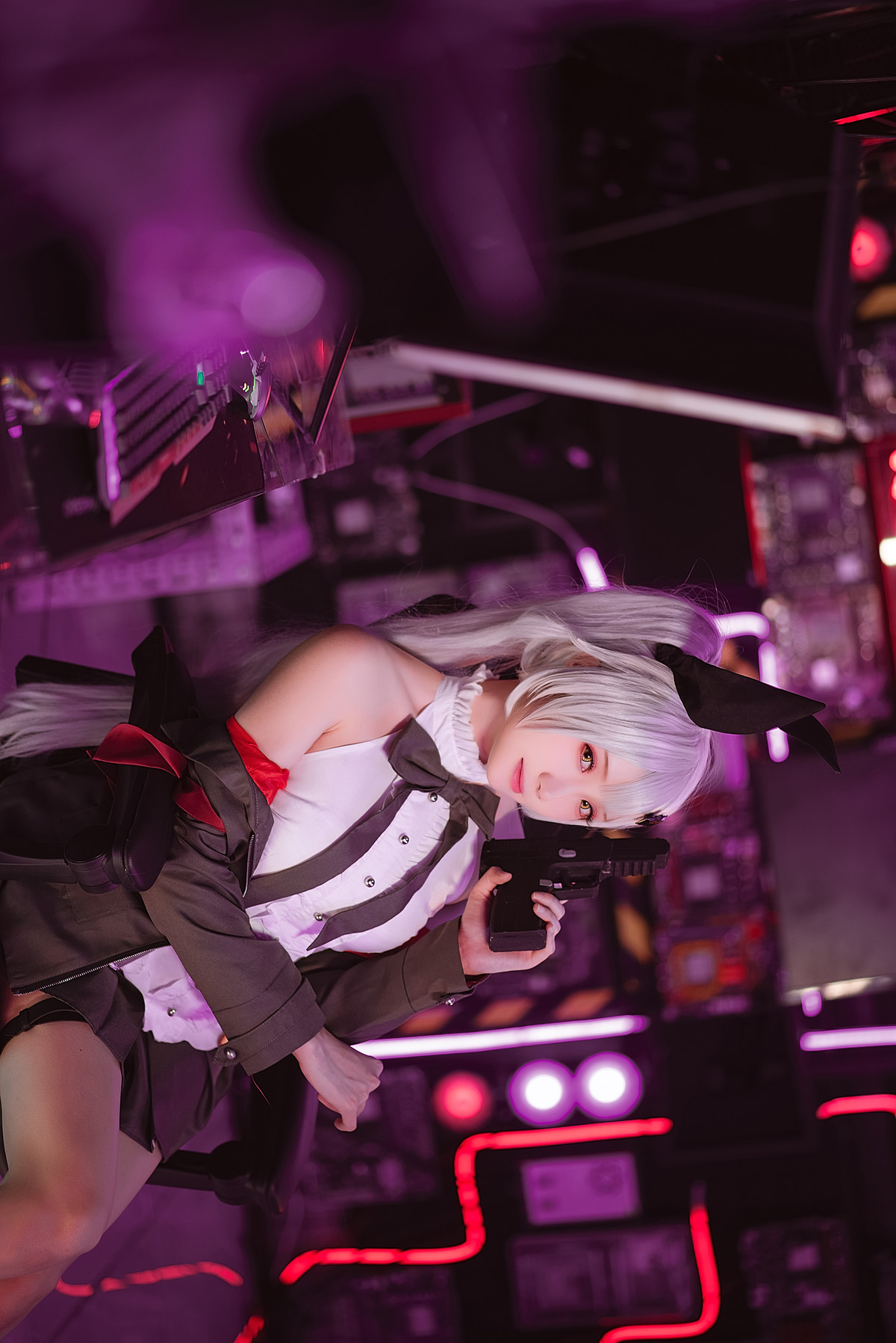 Cosplay 瓜希酱 少女前线 FN-57 Five-seveN [38P]