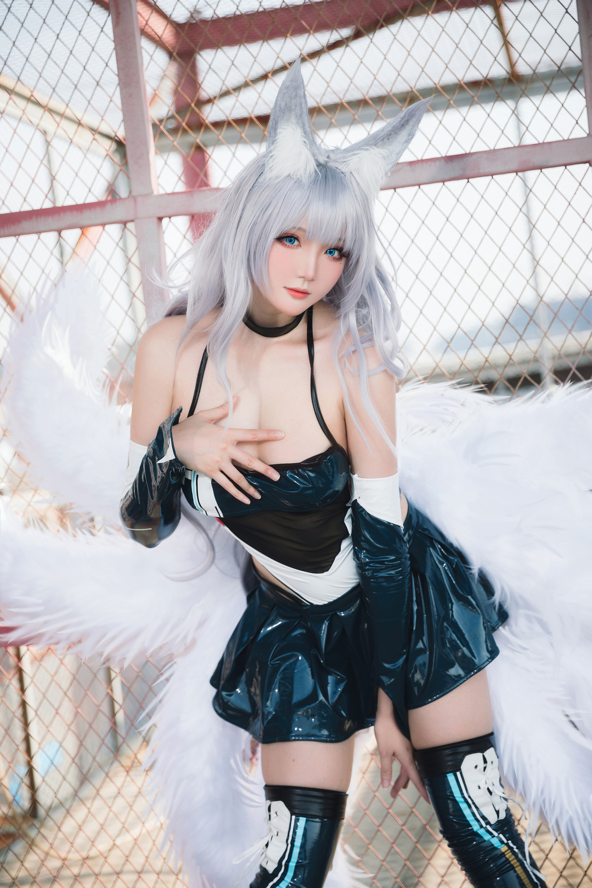 Cosplay 瓜希酱 少女前线 FN-57 Five-seveN [38P]