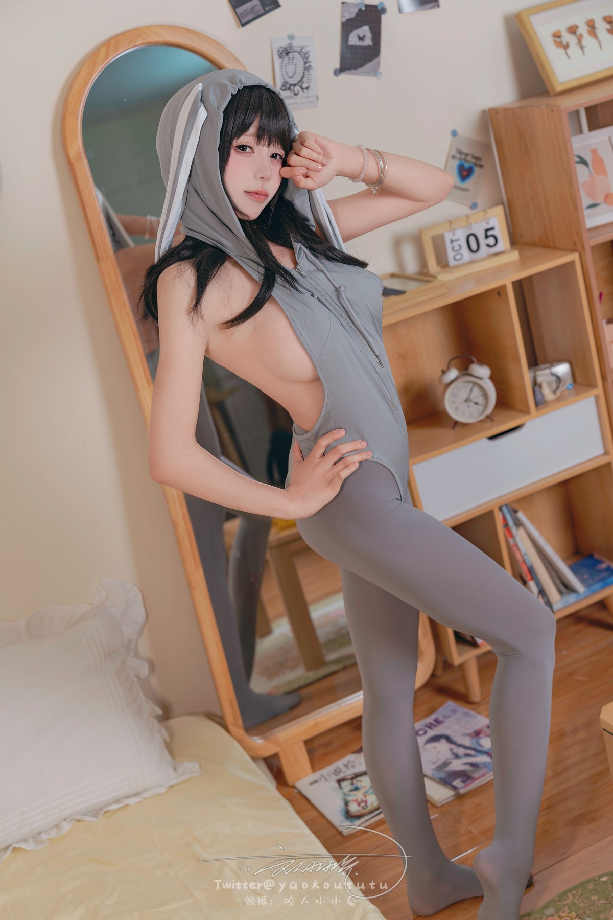 Cosplay 黏黏团子兔 小灰兔 Gray Rabbit [42P]