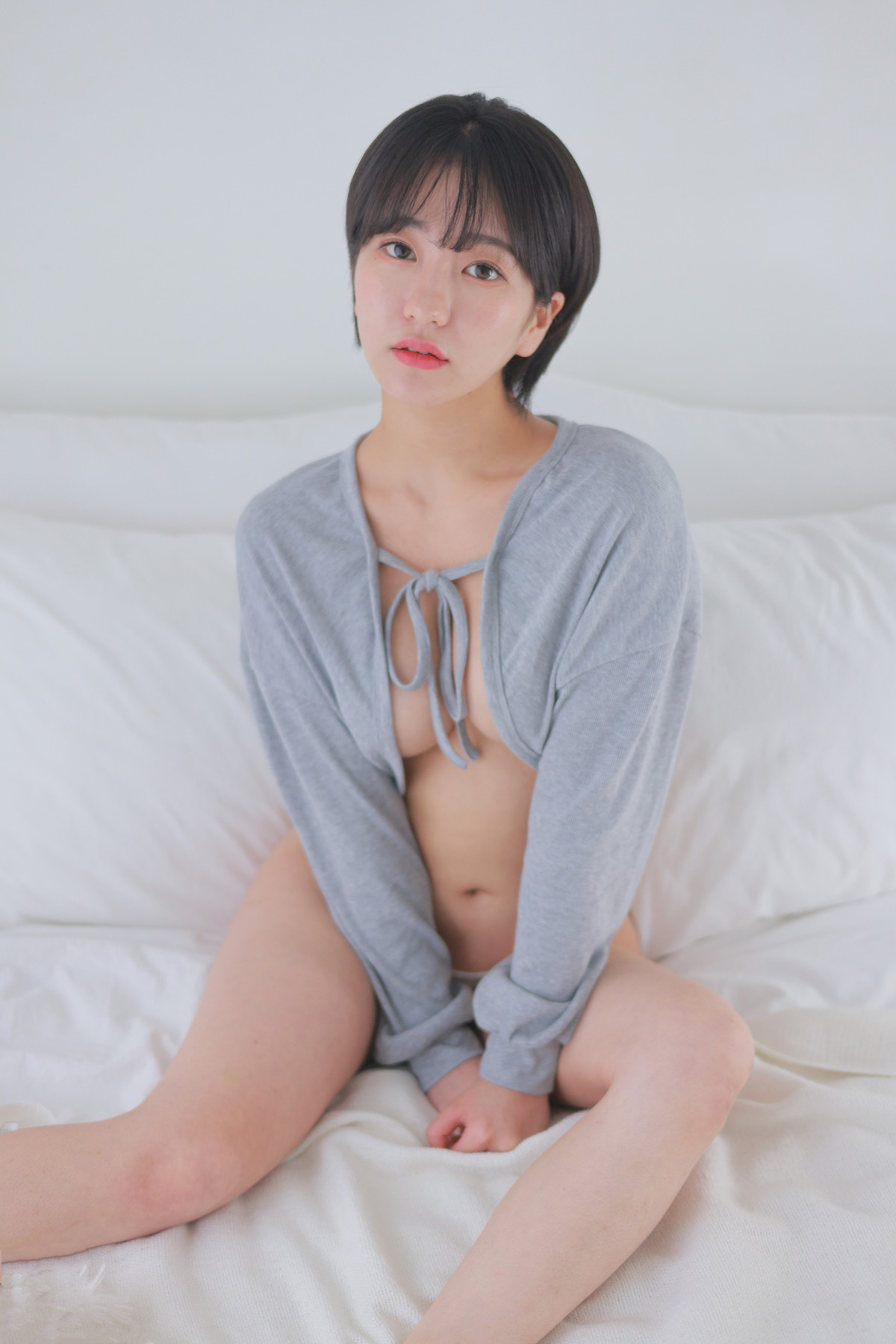 Sehee 세희, [Patreon] Gray Cardigan Short Cut Set.01 [32P]