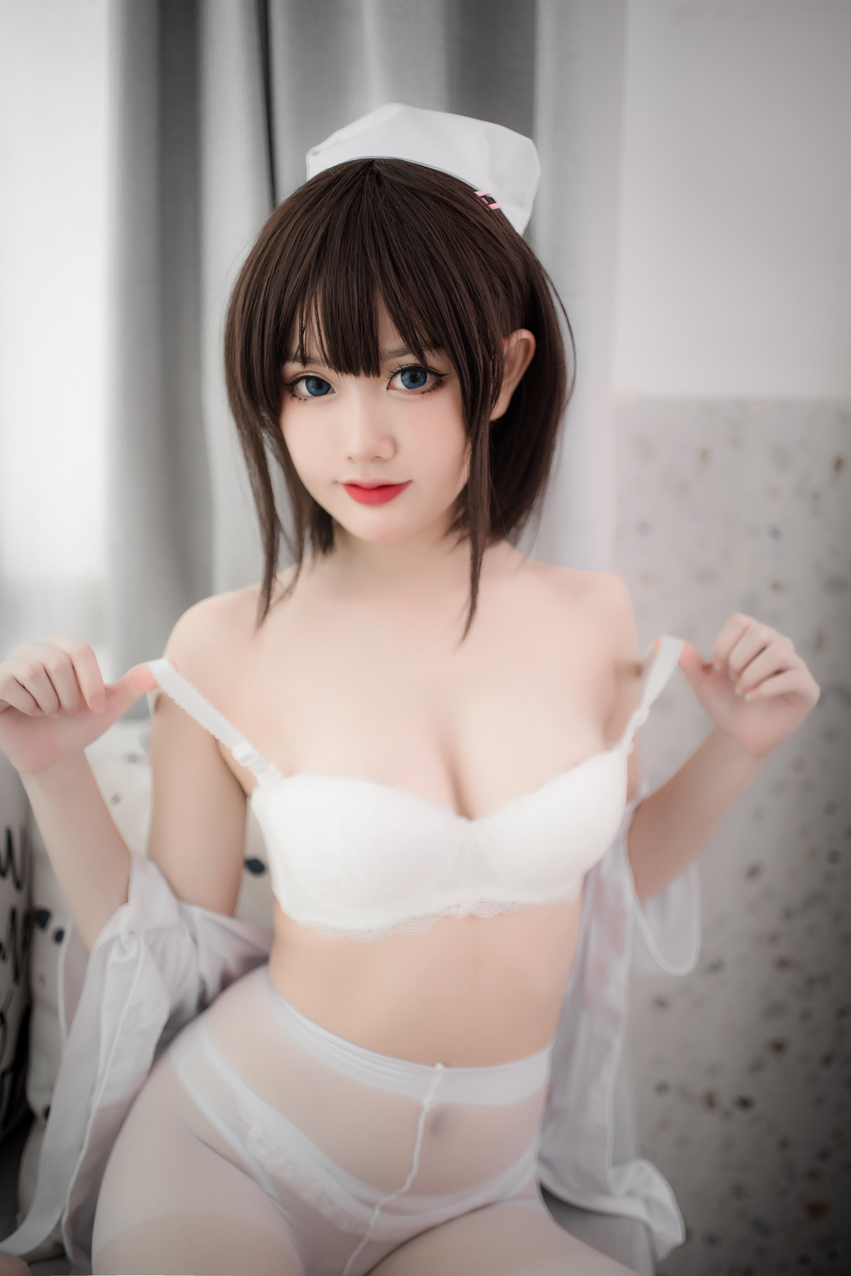 Cosplay 您的蛋蛋 白丝护士 White Stockings [40P]