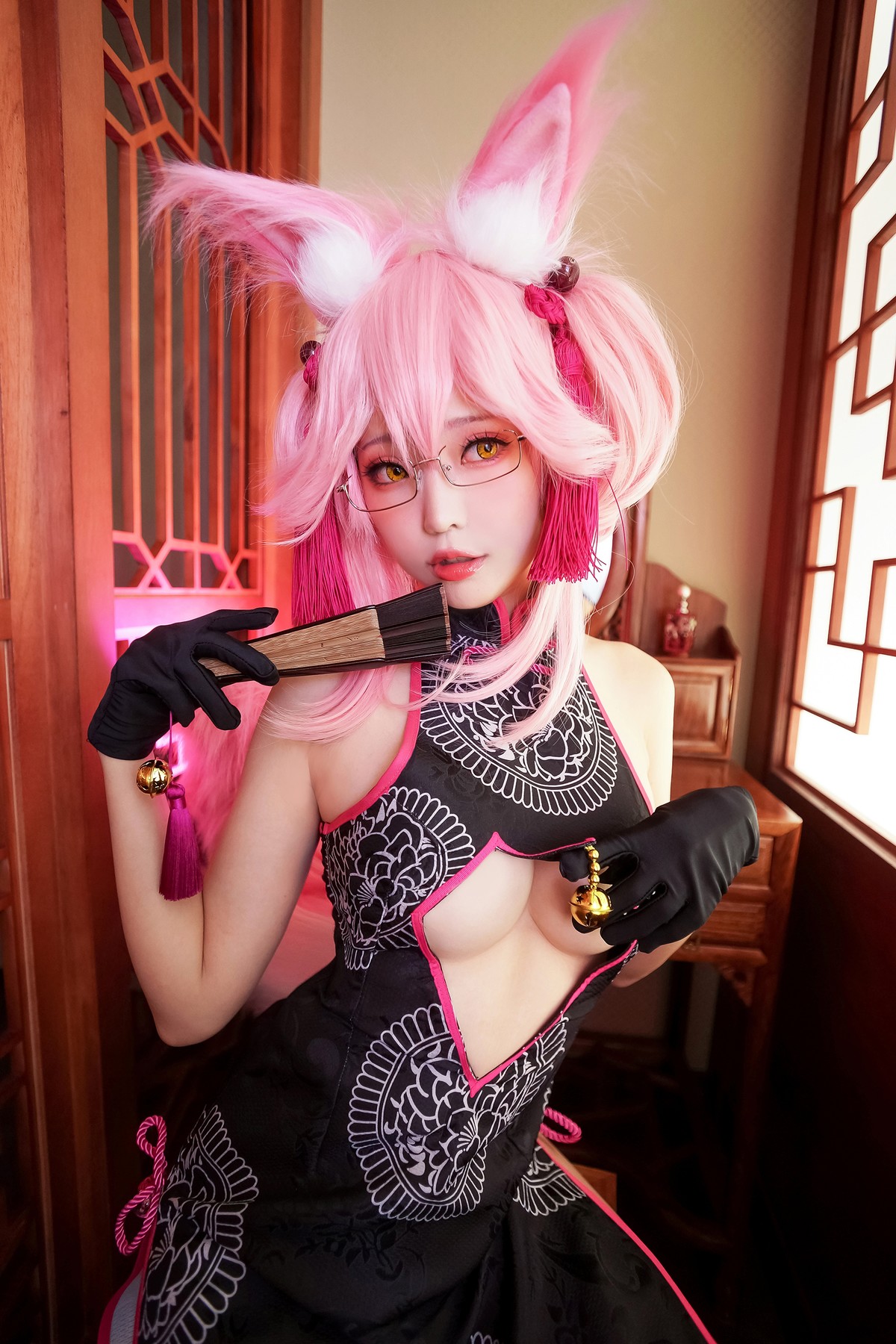 Cosplay ElyEE子 玉藻前旗袍 [33P]