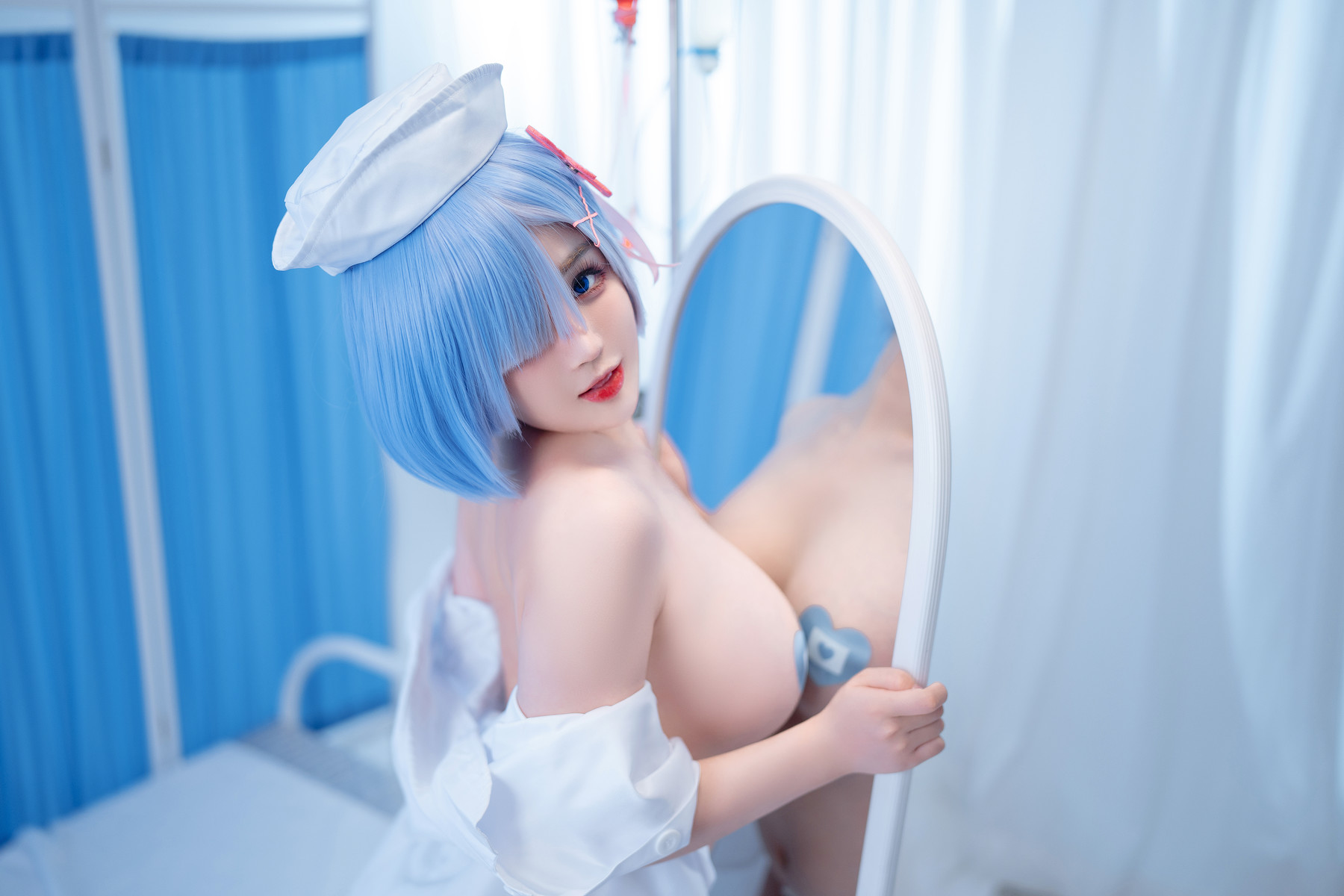 桜井宁宁 Cosplay 雷姆护士 Nurse Rem [72P]