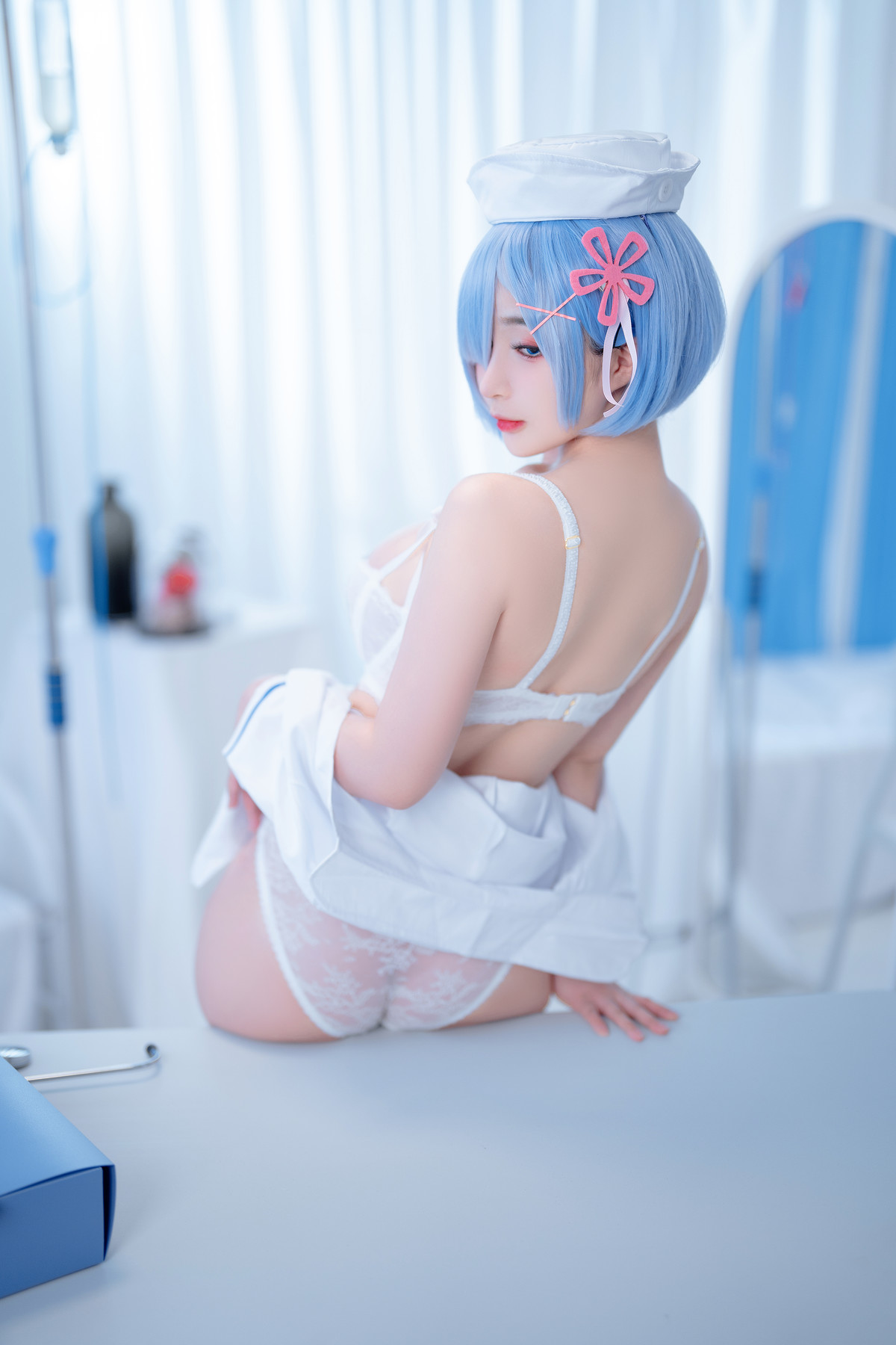 桜井宁宁 Cosplay 雷姆护士 Nurse Rem [72P]