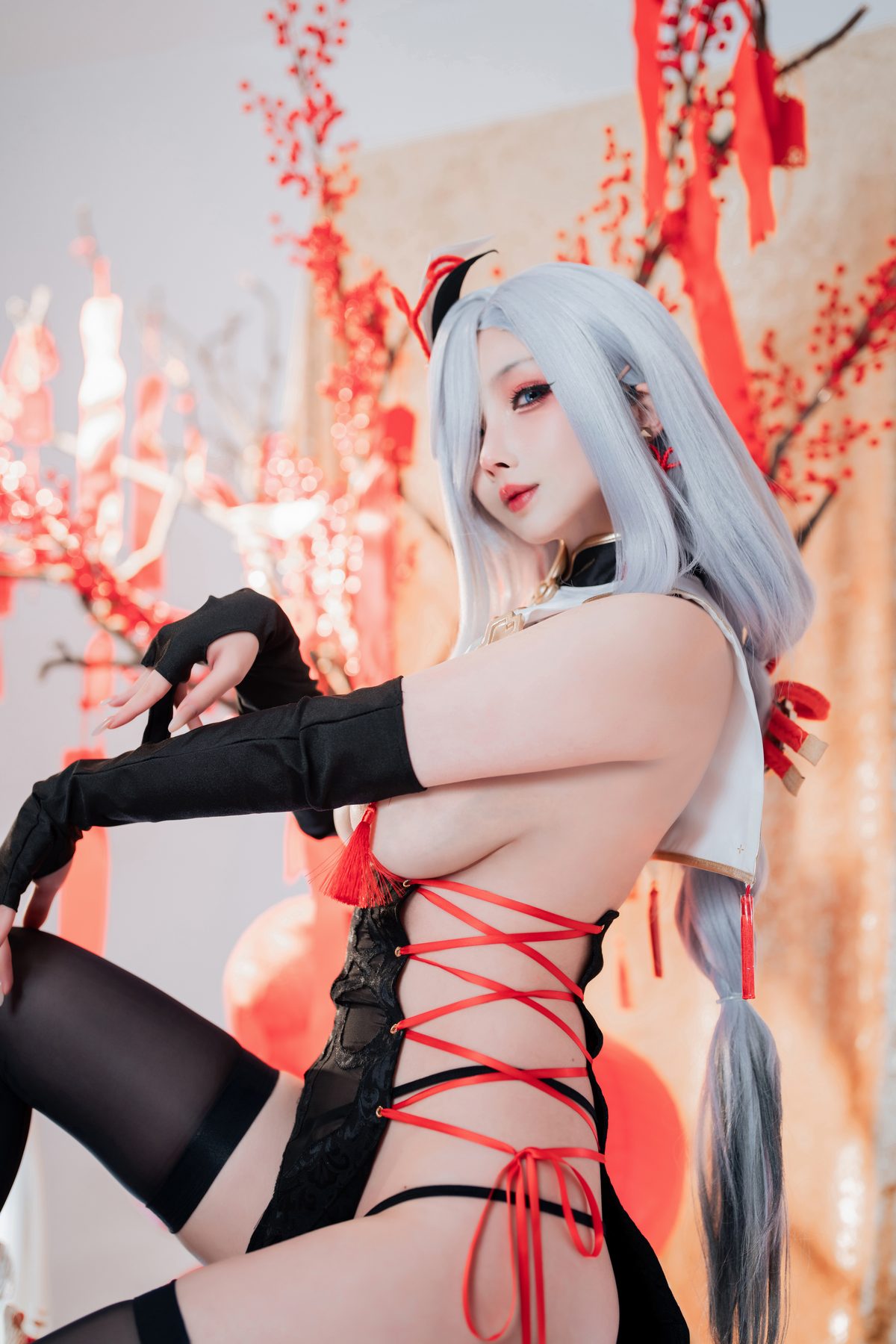 Coser@rioko凉凉子 – 申鹤旗袍