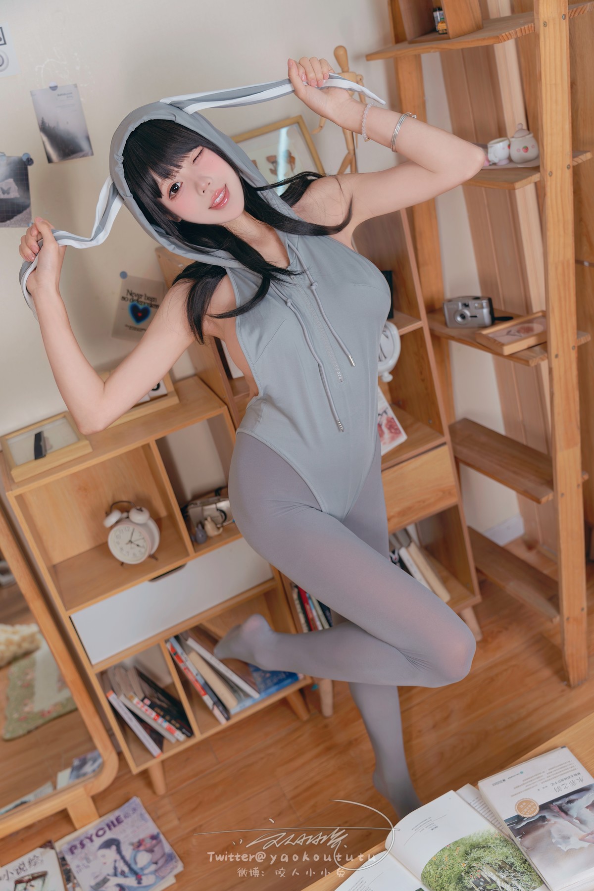 Cosplay 黏黏团子兔 小灰兔 Gray Rabbit [42P]