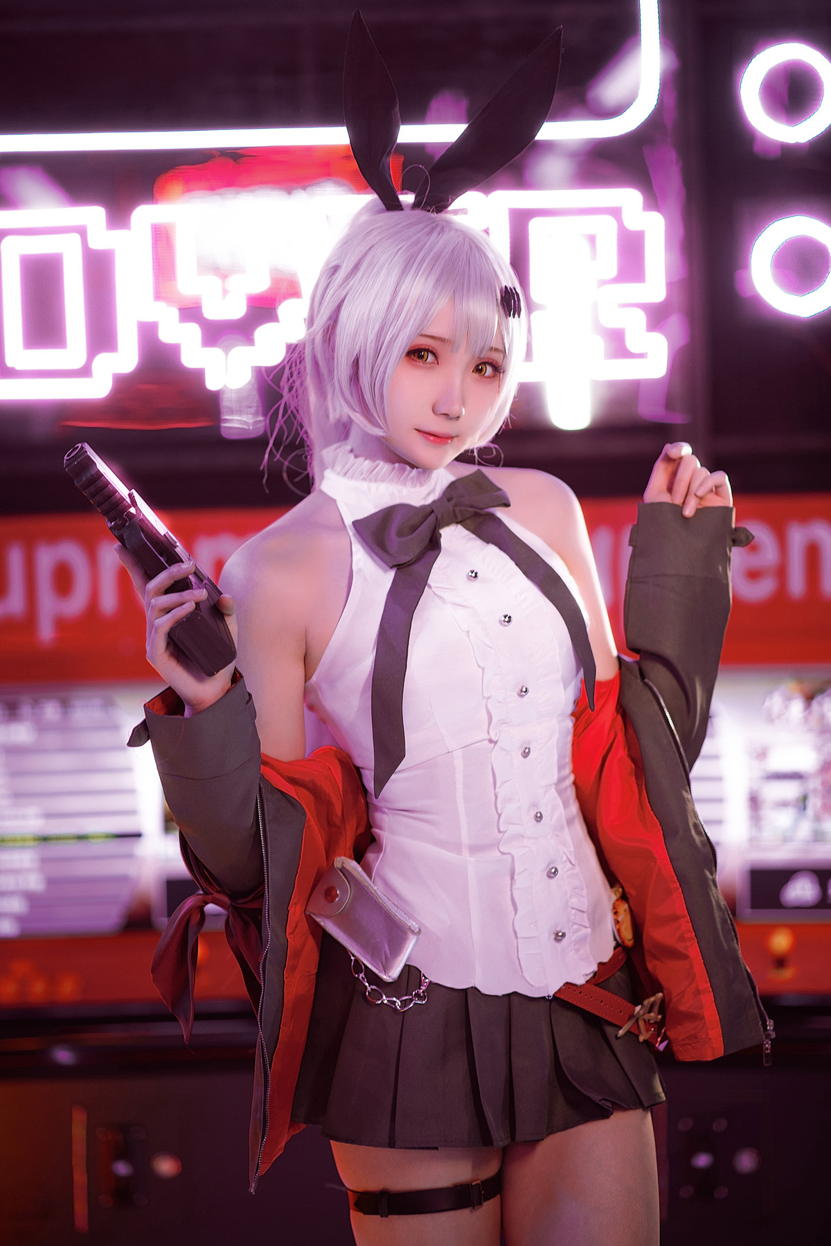 Cosplay 瓜希酱 少女前线 FN-57 Five-seveN [38P]