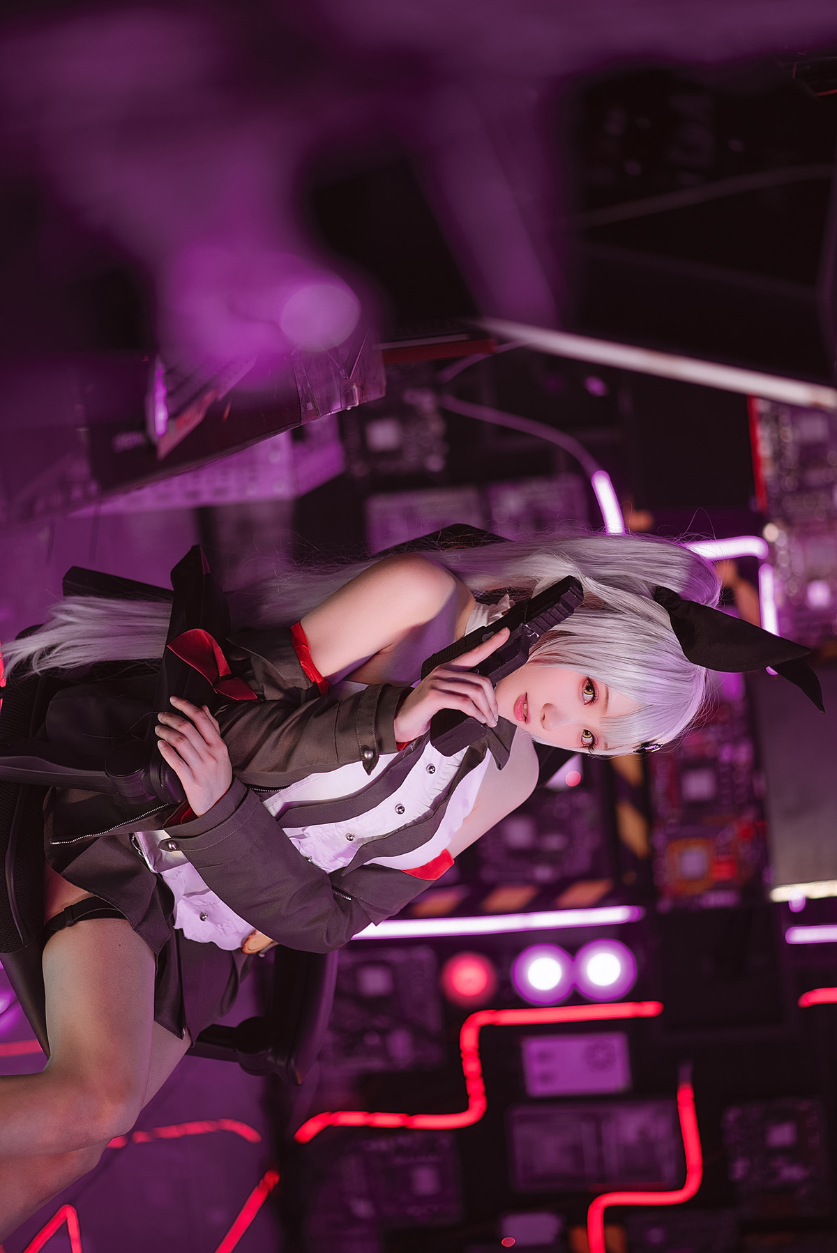 Cosplay 瓜希酱 少女前线 FN-57 Five-seveN [38P]