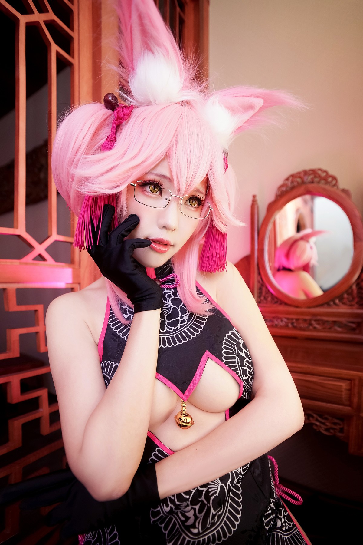 Cosplay ElyEE子 玉藻前旗袍 [33P]