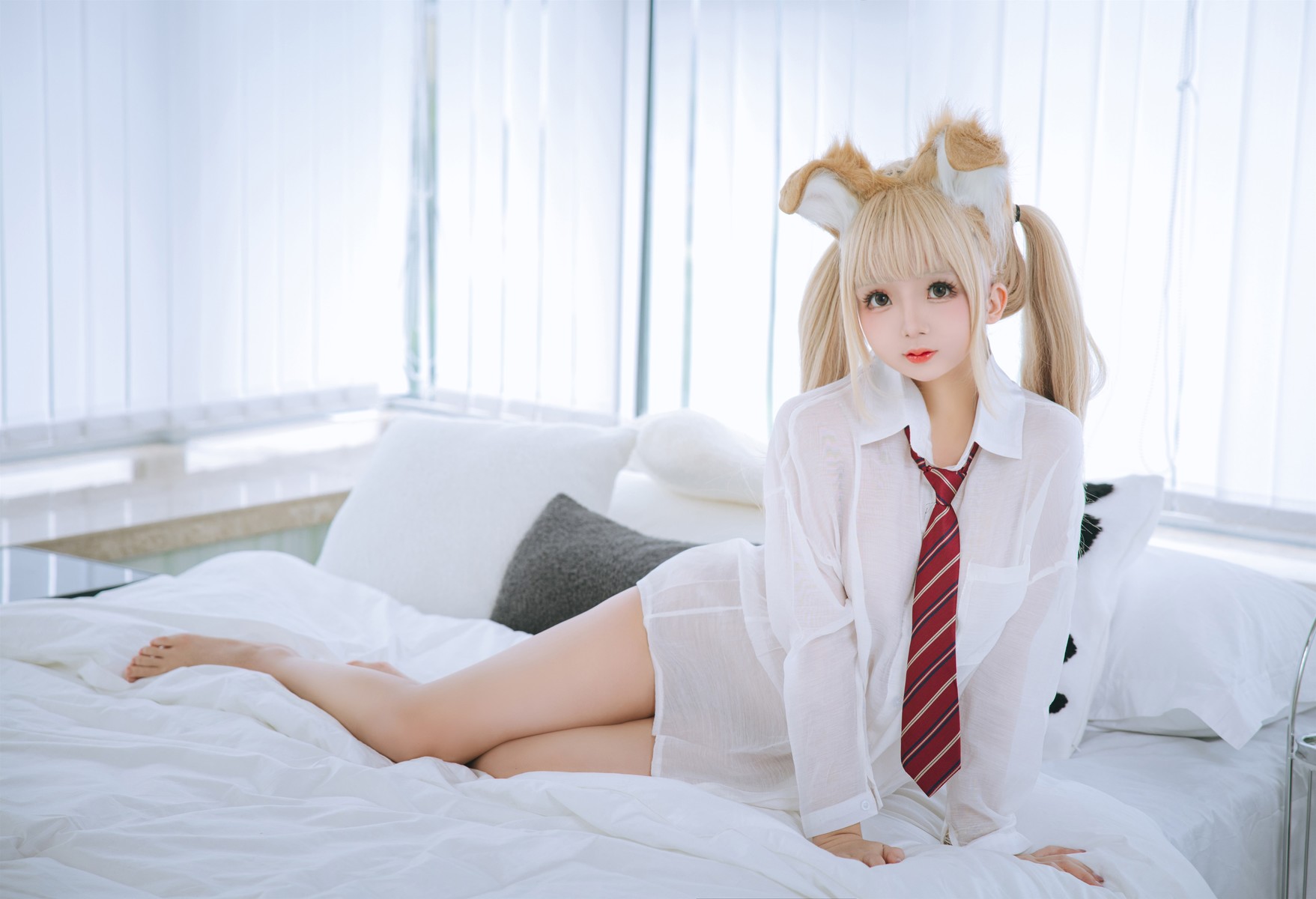 Cosplay 日奈娇 衬衫小狗 Set.01 [50P]