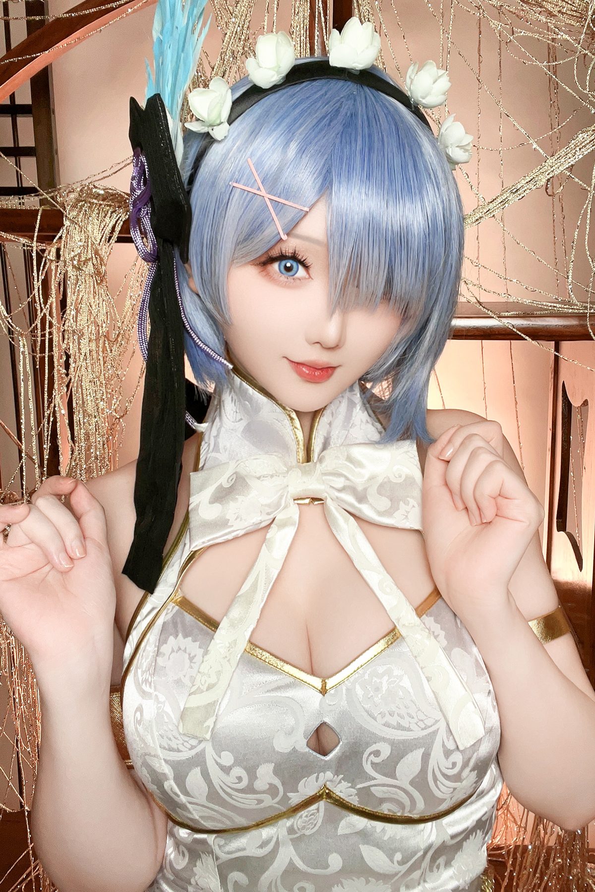 Coser@星之迟迟Hoshilily – 2024年01月计划B 蕾姆旗袍