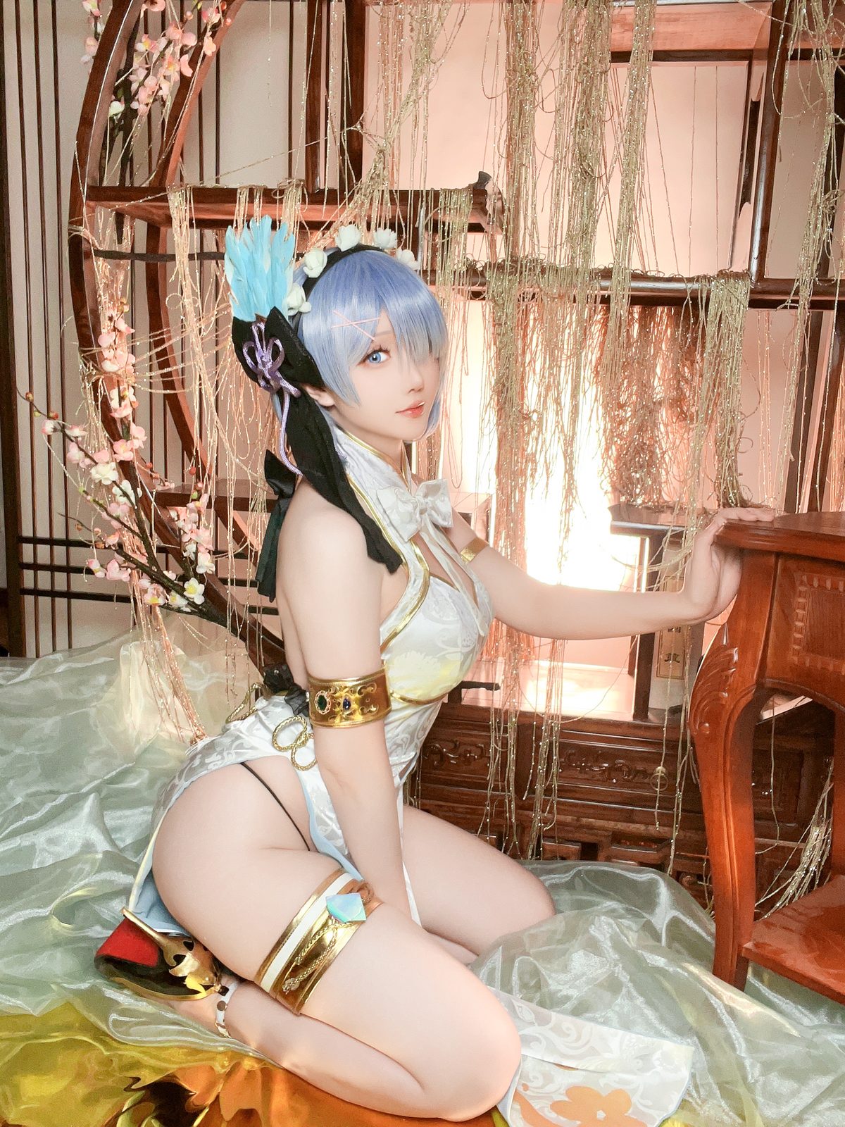 Coser@星之迟迟Hoshilily – 2024年01月计划B 蕾姆旗袍