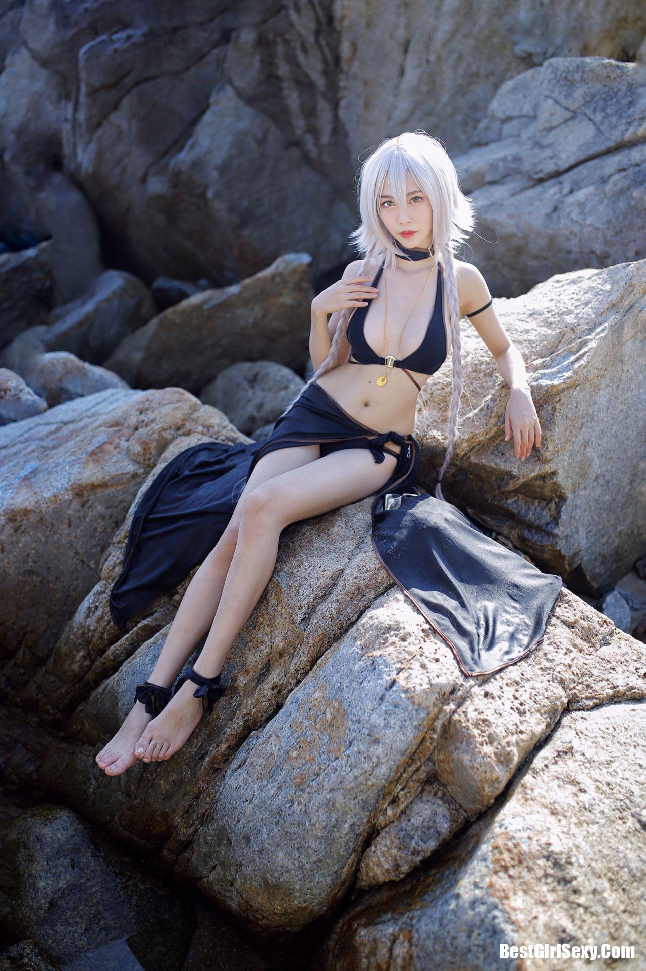 Coser@抖娘-利世 黑贞德泳装