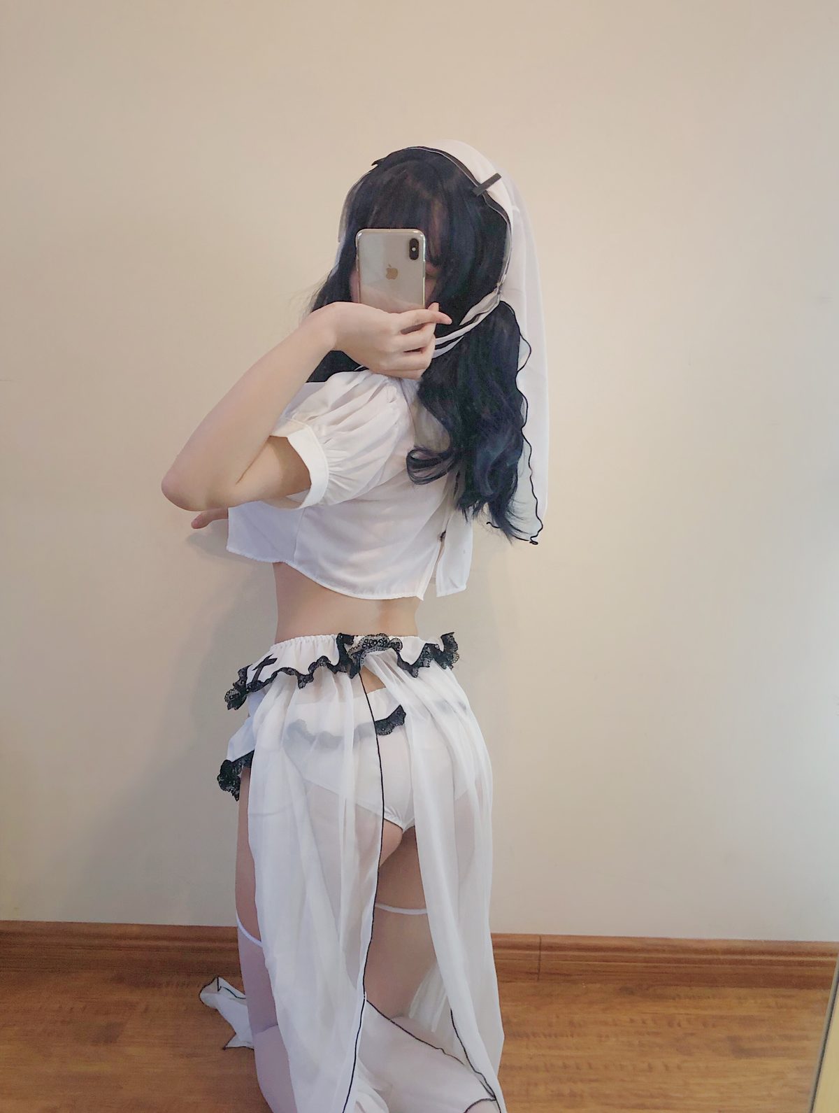 Coser@小仓千代w – 白色修女服自拍