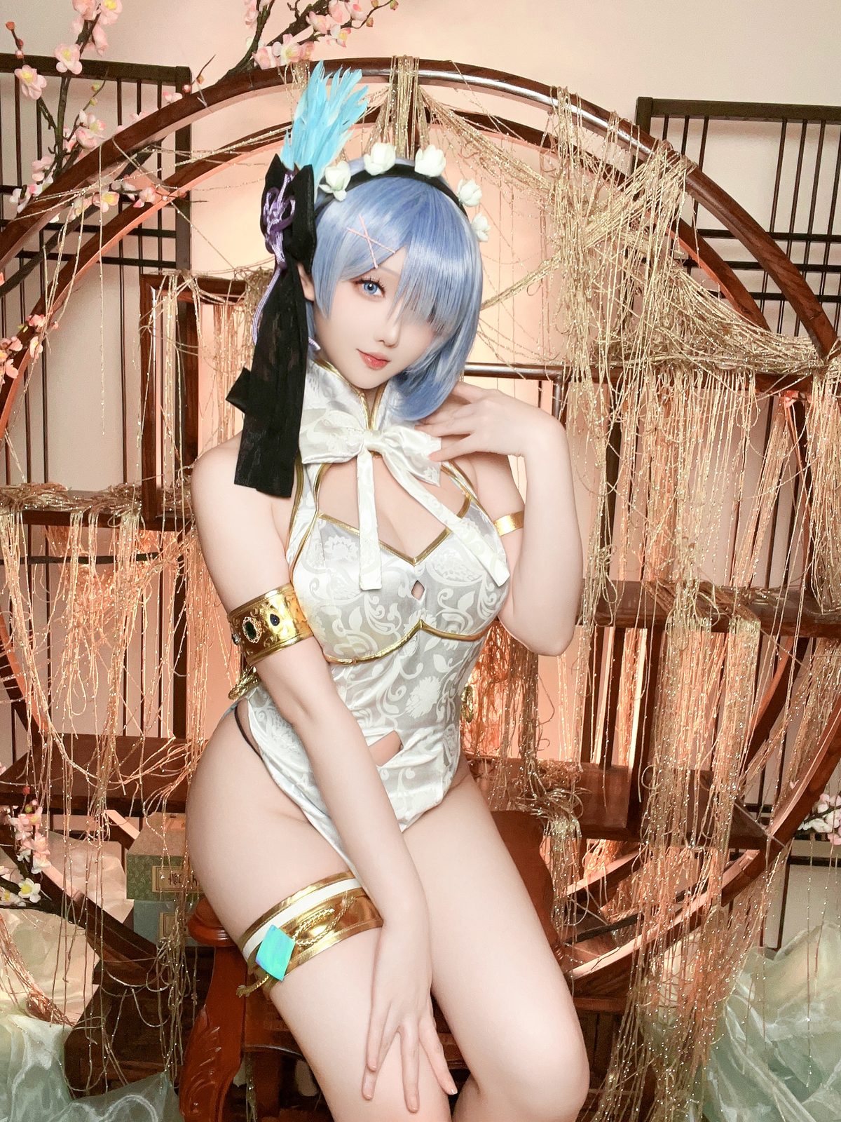 Coser@星之迟迟Hoshilily – 2024年01月计划B 蕾姆旗袍