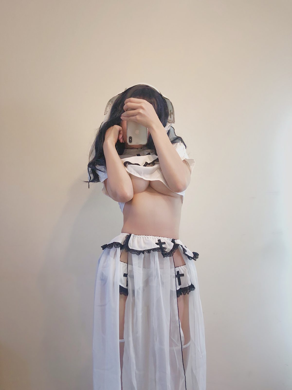 Coser@小仓千代w – 白色修女服自拍