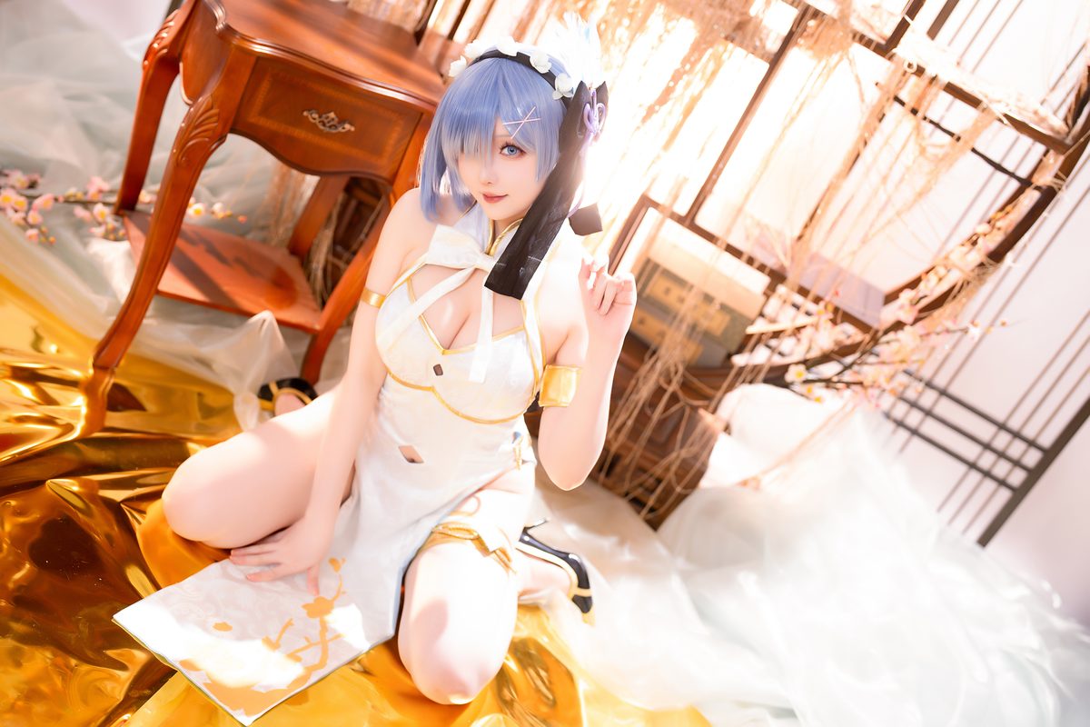 Coser@星之迟迟Hoshilily – 2024年01月计划B 蕾姆旗袍