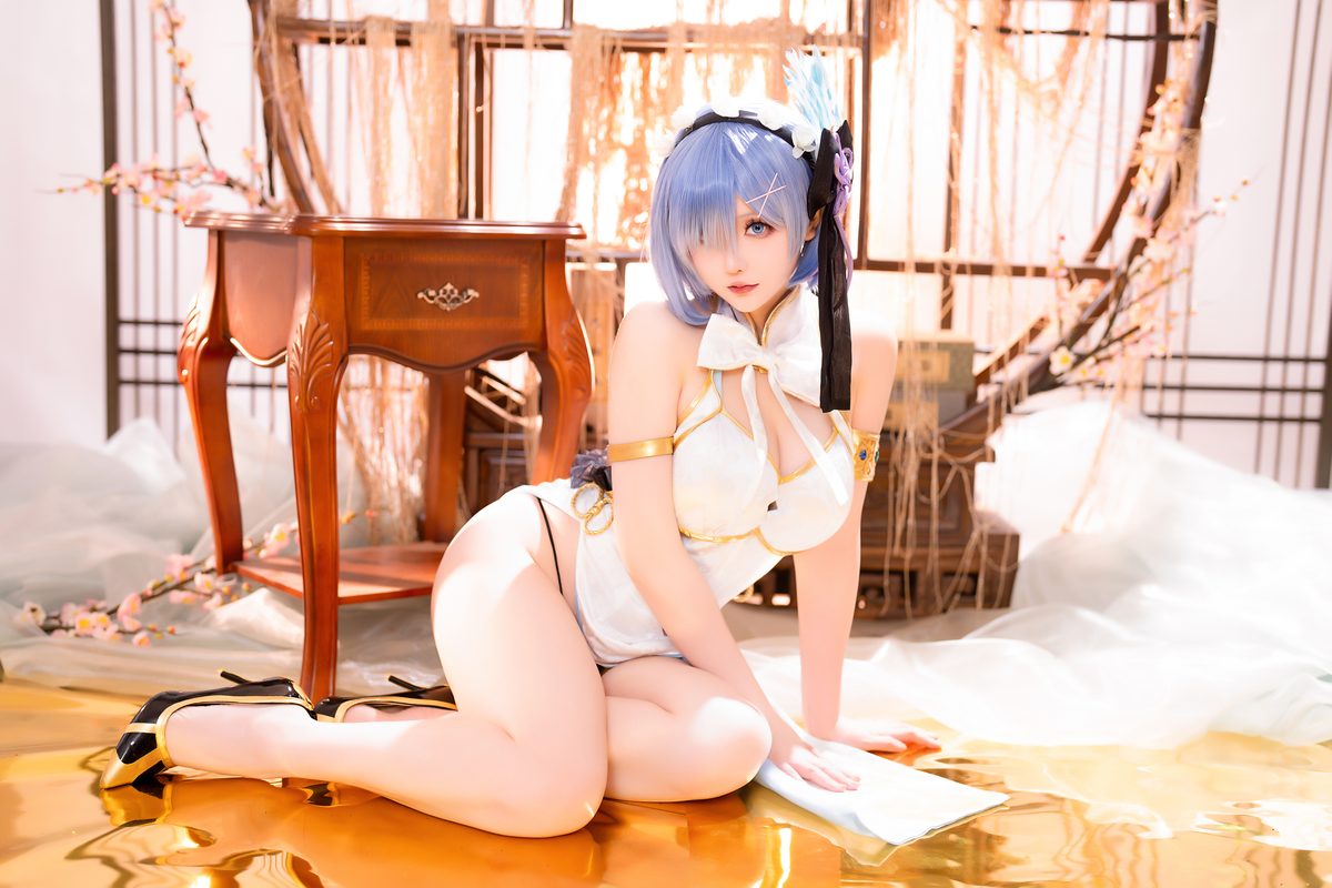 Coser@星之迟迟Hoshilily – 2024年01月计划B 蕾姆旗袍