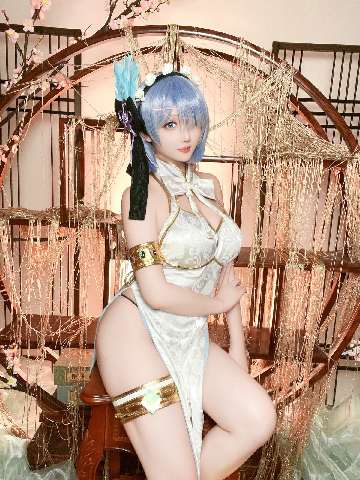 Coser@星之迟迟Hoshilily – 2024年01月计划B 蕾姆旗袍