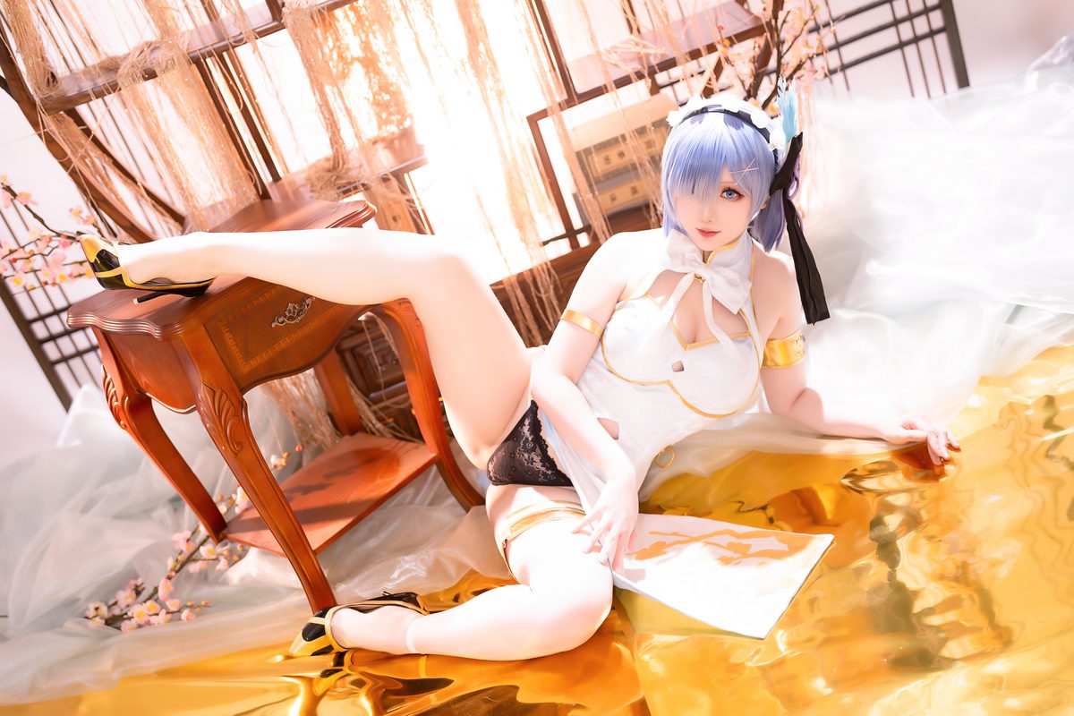 Coser@星之迟迟Hoshilily – 2024年01月计划B 蕾姆旗袍