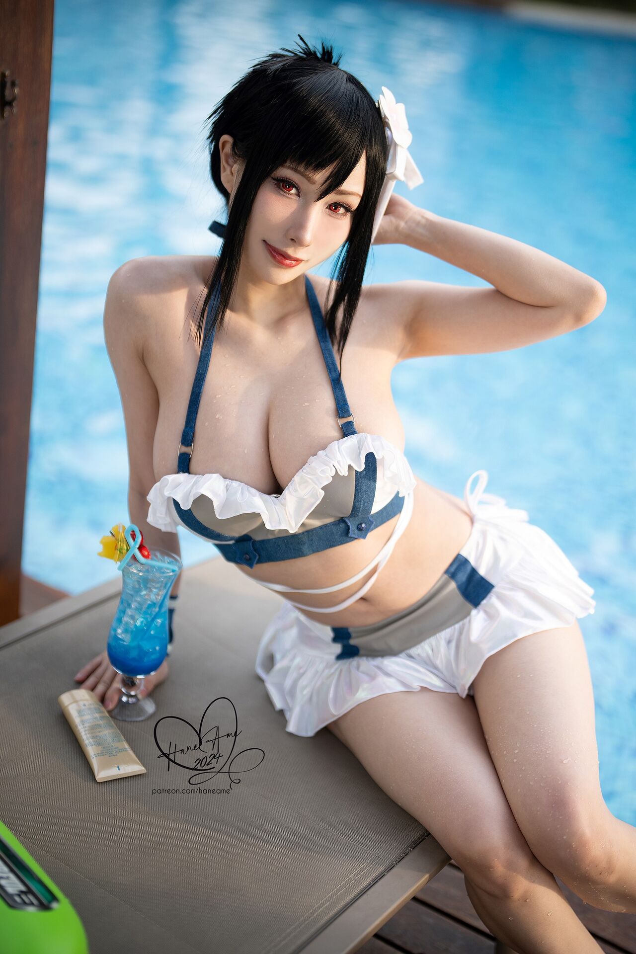 HaneAme - Tifa swimsuit [44P]