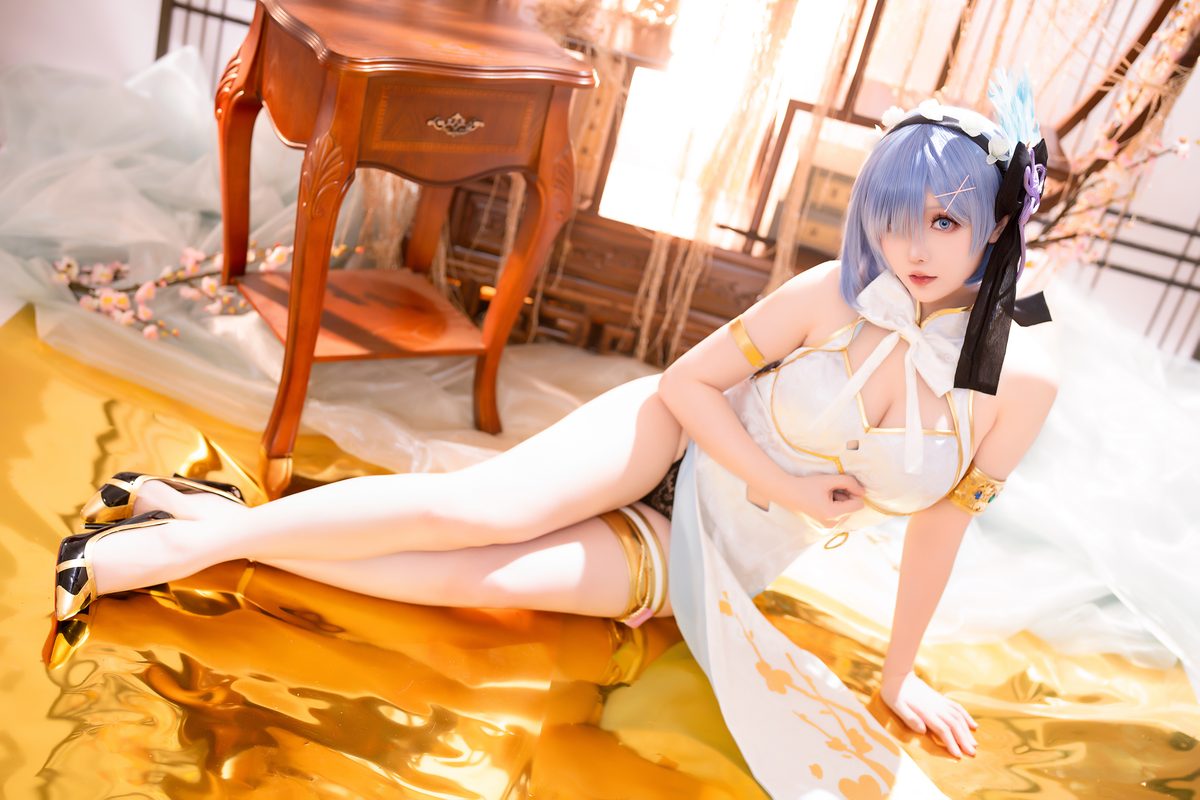 Coser@星之迟迟Hoshilily – 2024年01月计划B 蕾姆旗袍