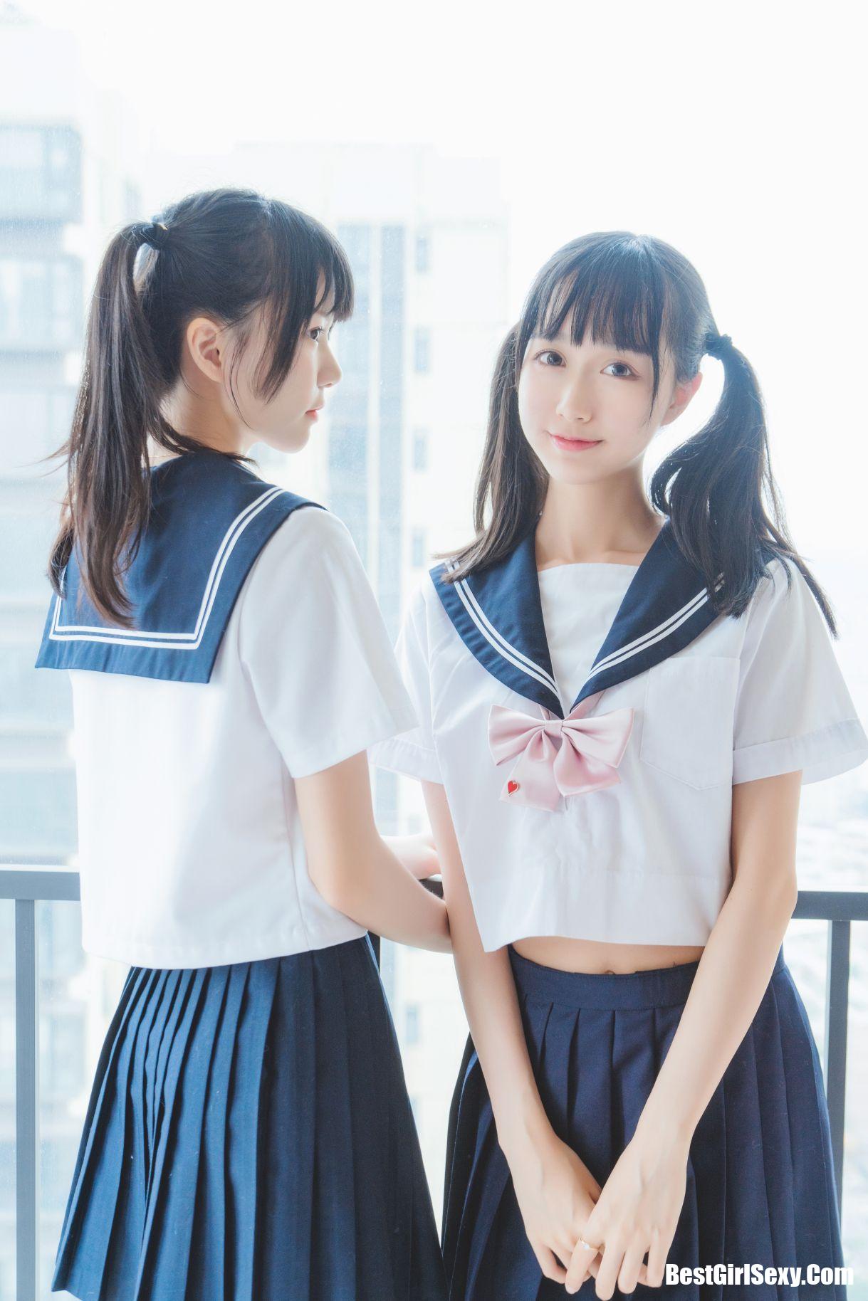 Coser@桜桃喵 Vol.047 制服双子