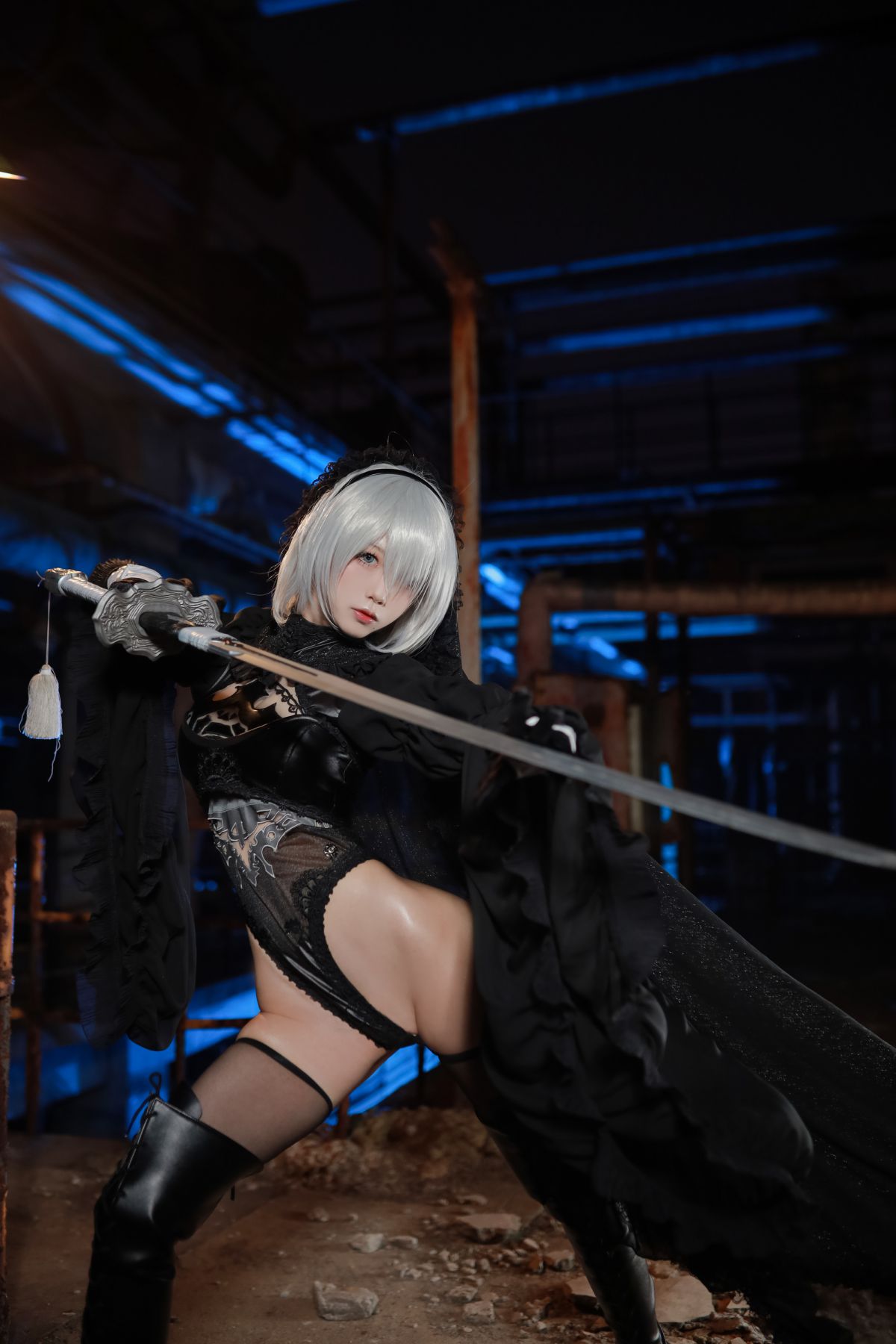 Coser@水淼Aqua Vol.039 Black and white 2B