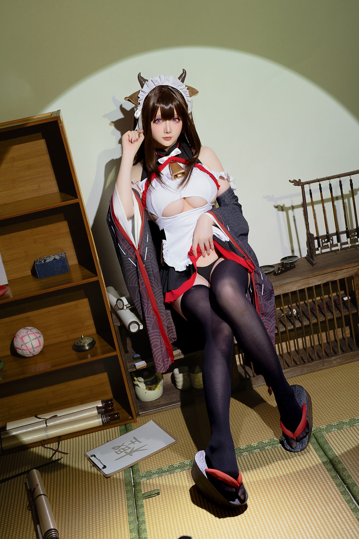 Coser@星之迟迟Hoshilily – 2023年12月计划B 碧蓝航线 樫野 女仆