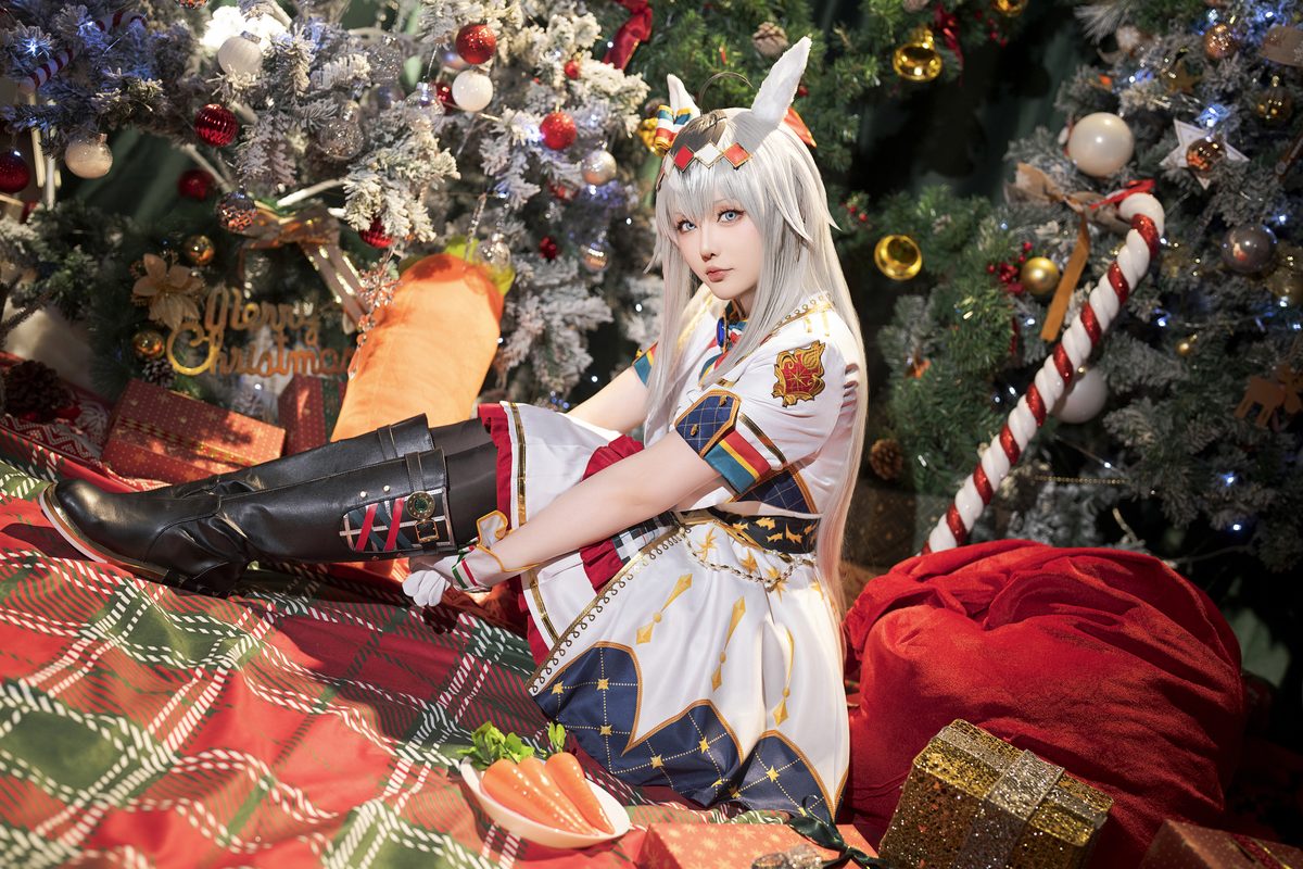 Coser@星之迟迟Hoshilily – 2023年12月计划赠品 赛马娘 小栗帽 圣诞衣装