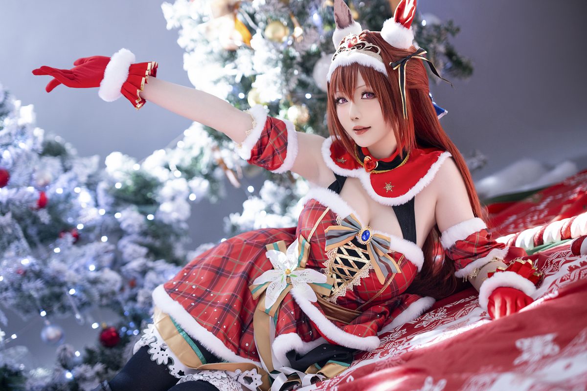 Coser@星之迟迟Hoshilily – 2023年12月计划A 赛马娘 大和赤骥 圣诞衣装