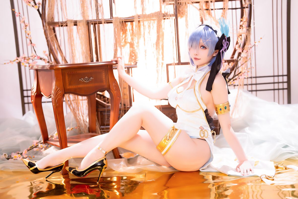 Coser@星之迟迟Hoshilily – 2024年01月计划B 蕾姆旗袍