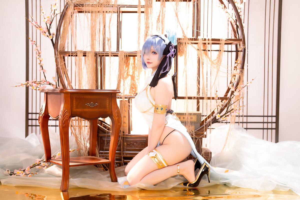 Coser@星之迟迟Hoshilily – 2024年01月计划B 蕾姆旗袍