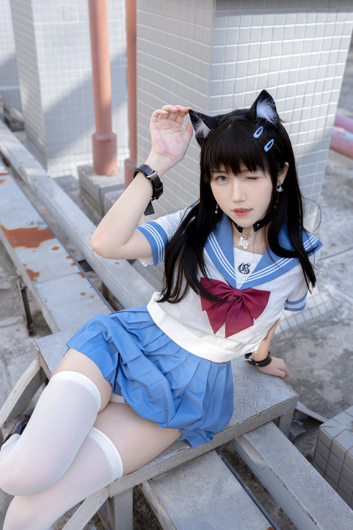 Coser@不呆猫 – 天台小m猫 Part1