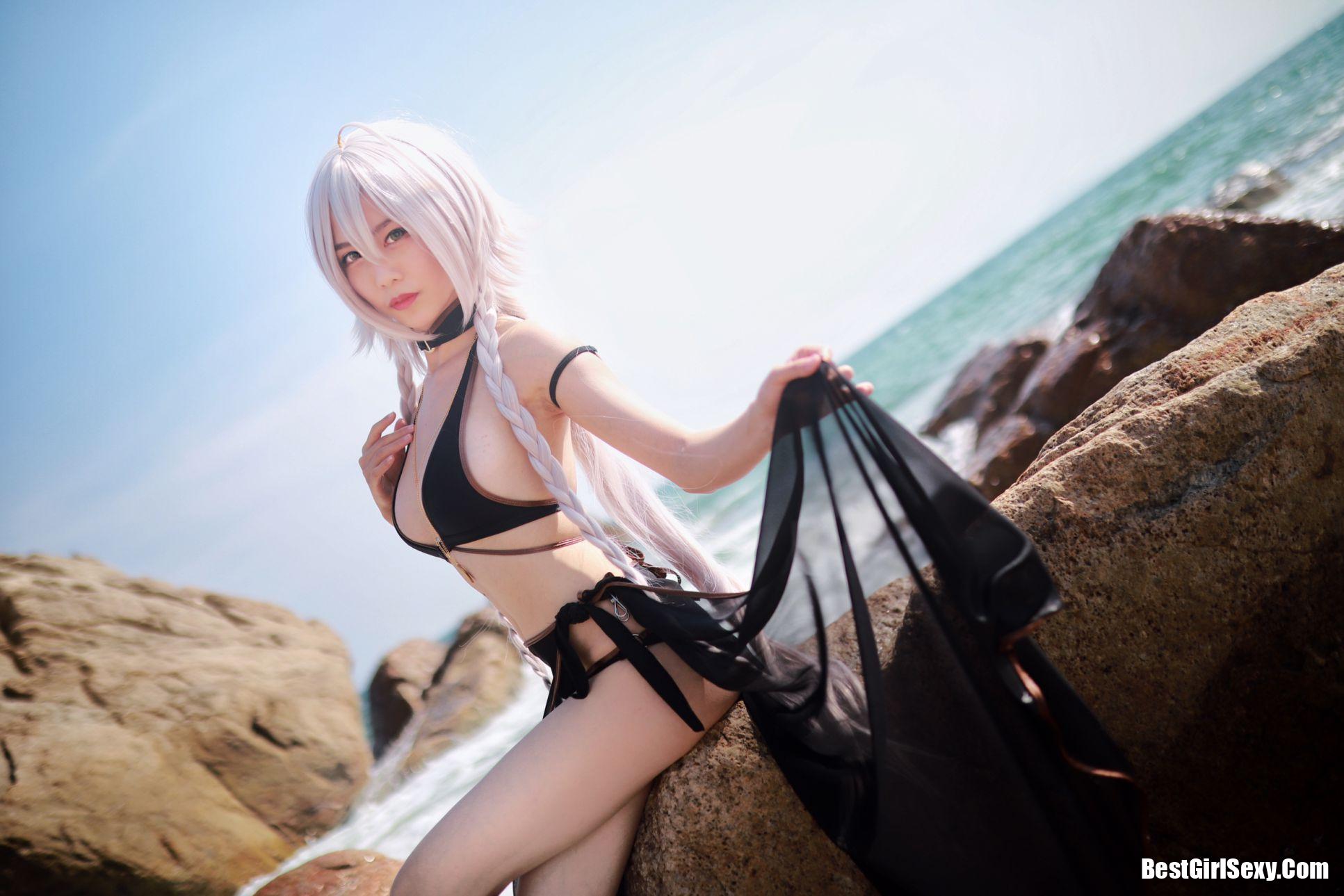 Coser@抖娘-利世 黑贞德泳装