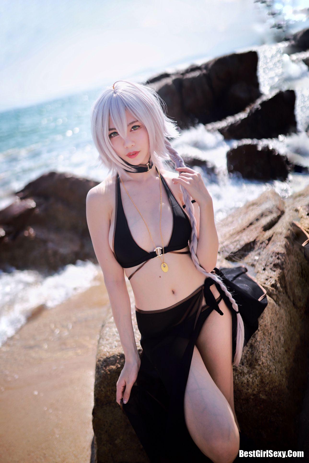 Coser@抖娘-利世 黑贞德泳装