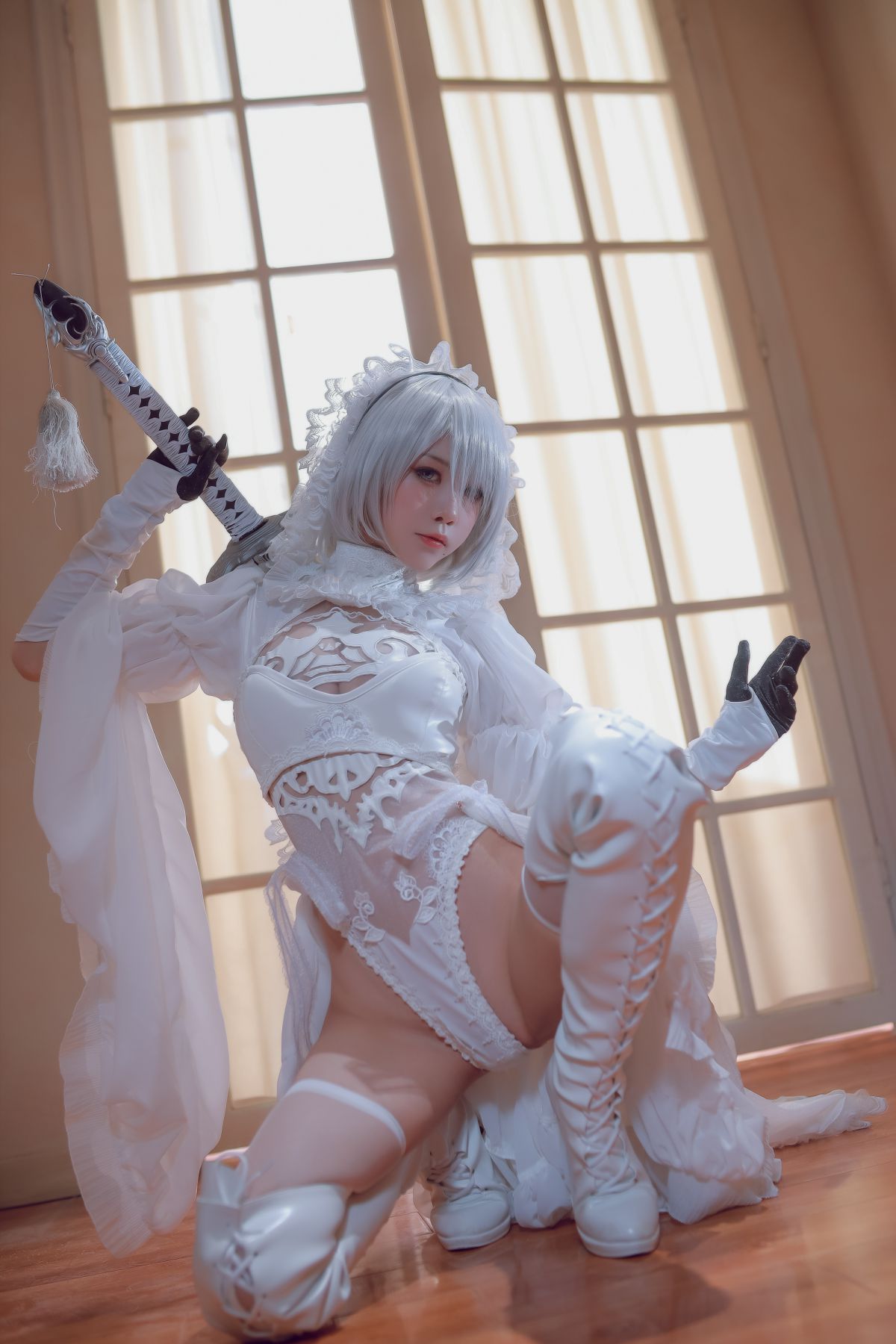 Coser@水淼Aqua Vol.039 Black and white 2B