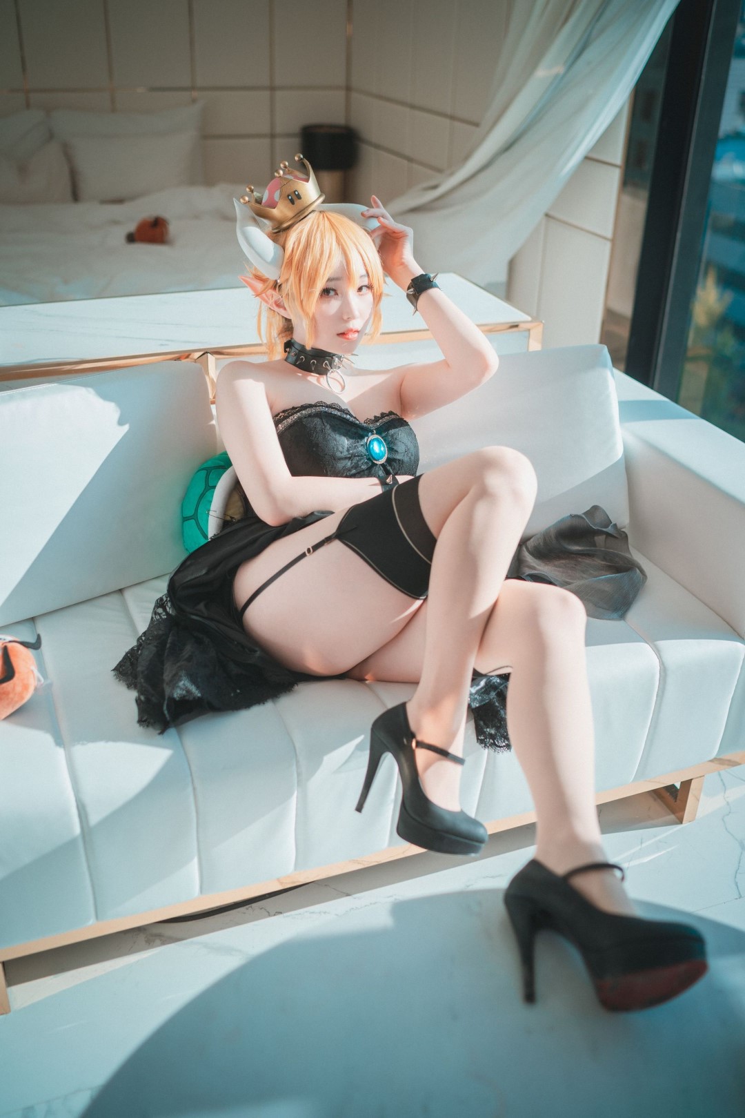 [DJAWA] BamBi - Halloween with Bowsette photo set