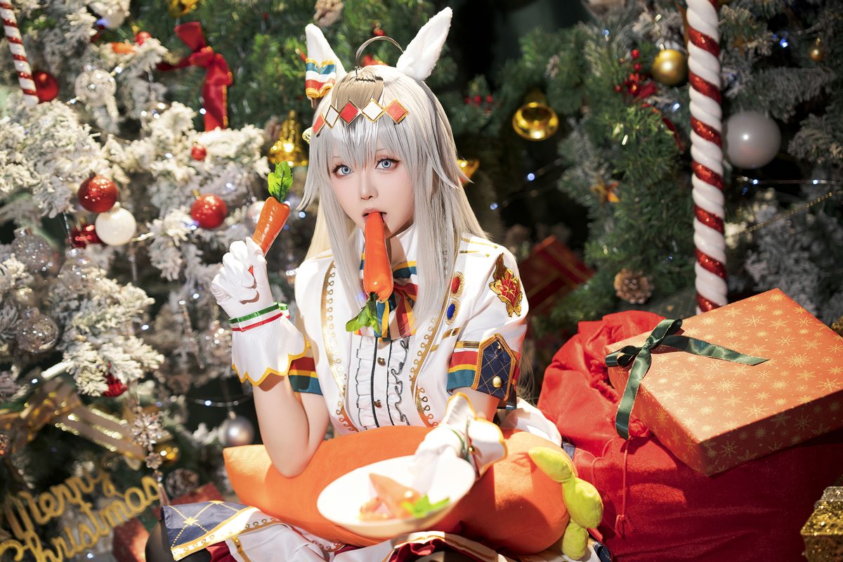 Coser@星之迟迟Hoshilily – 2023年12月计划赠品 赛马娘 小栗帽 圣诞衣装