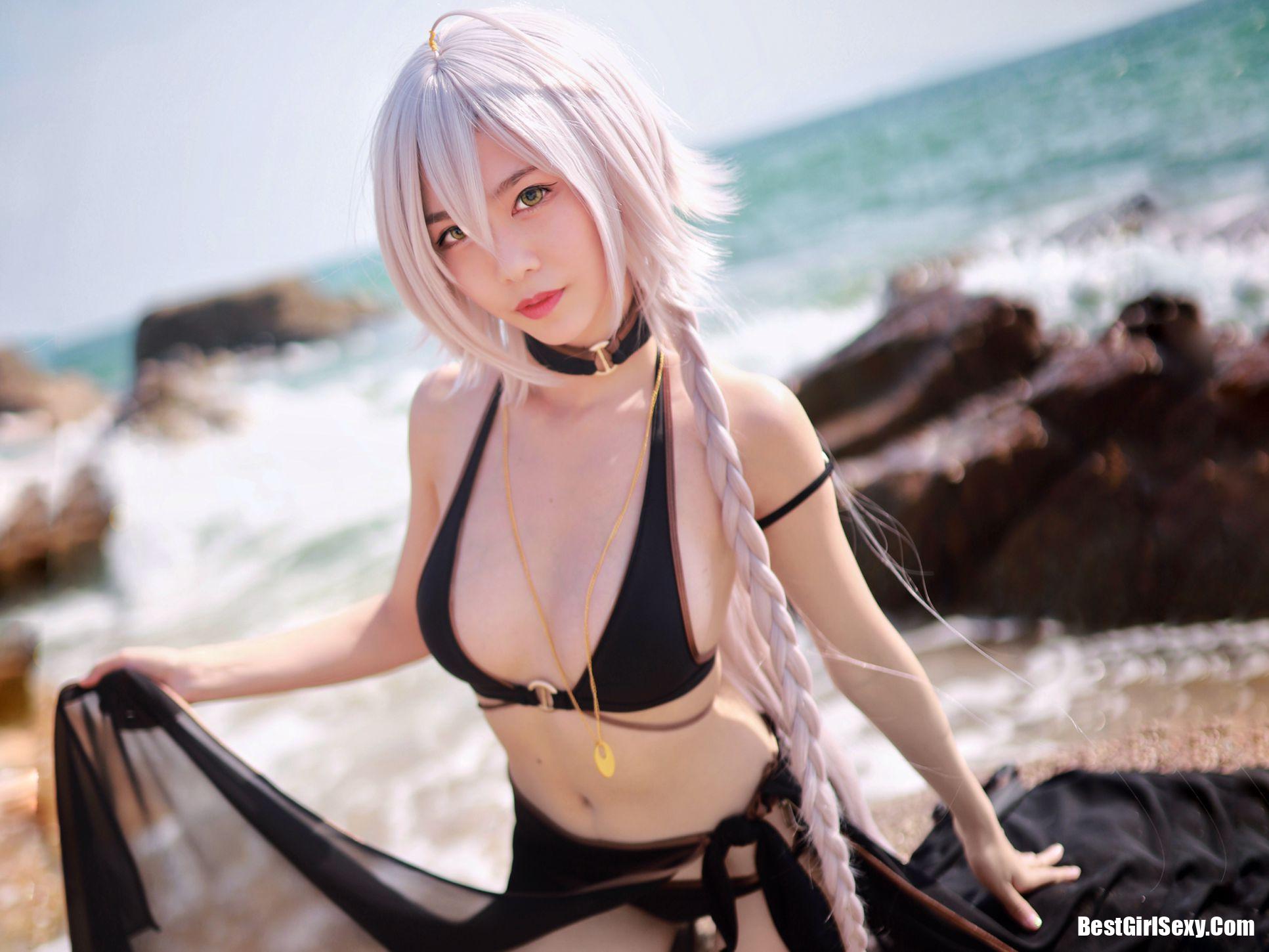 Coser@抖娘-利世 黑贞德泳装