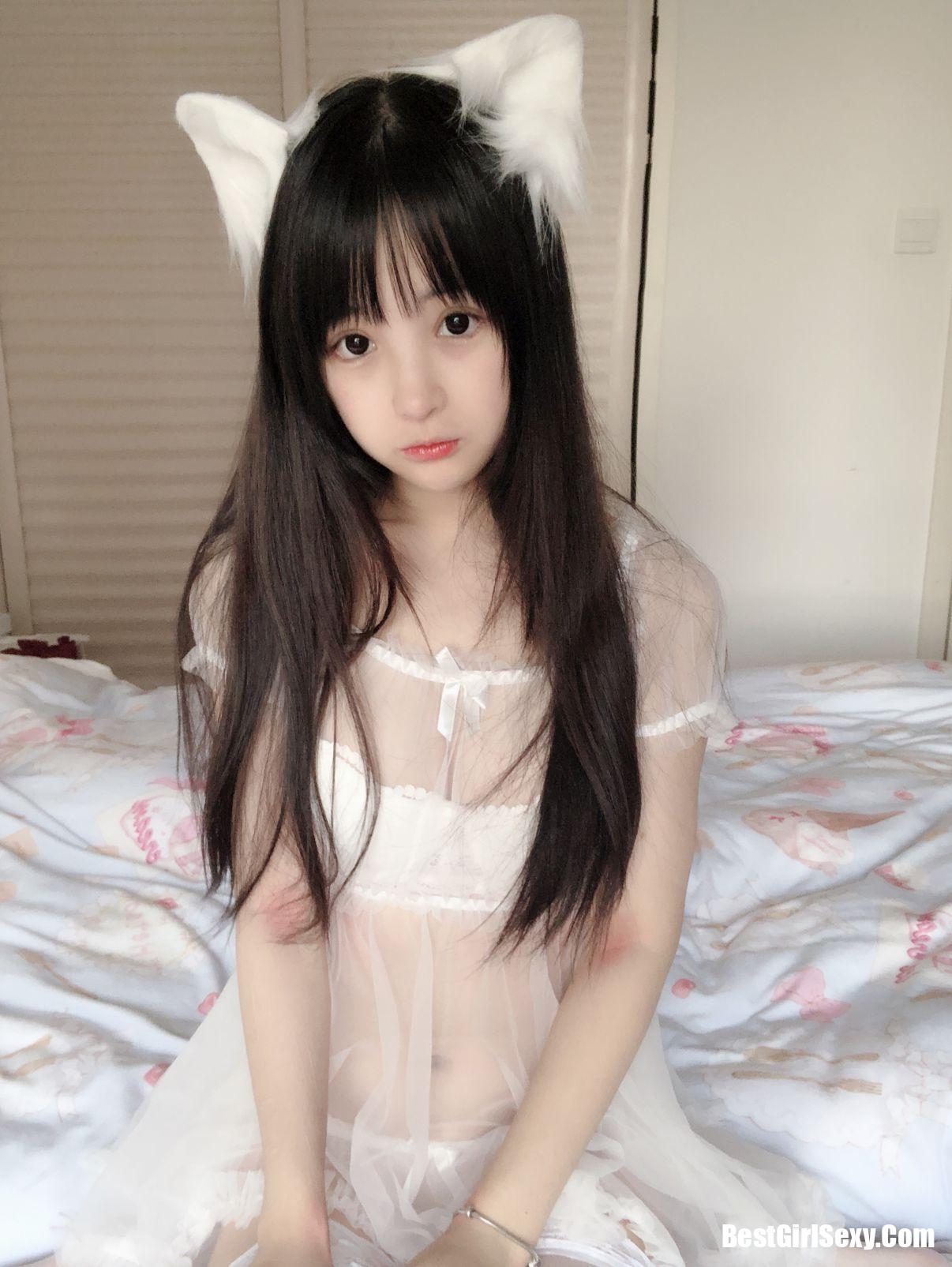 Coser@桜井宁宁 Vol.029 小白猫 蕾丝内衣