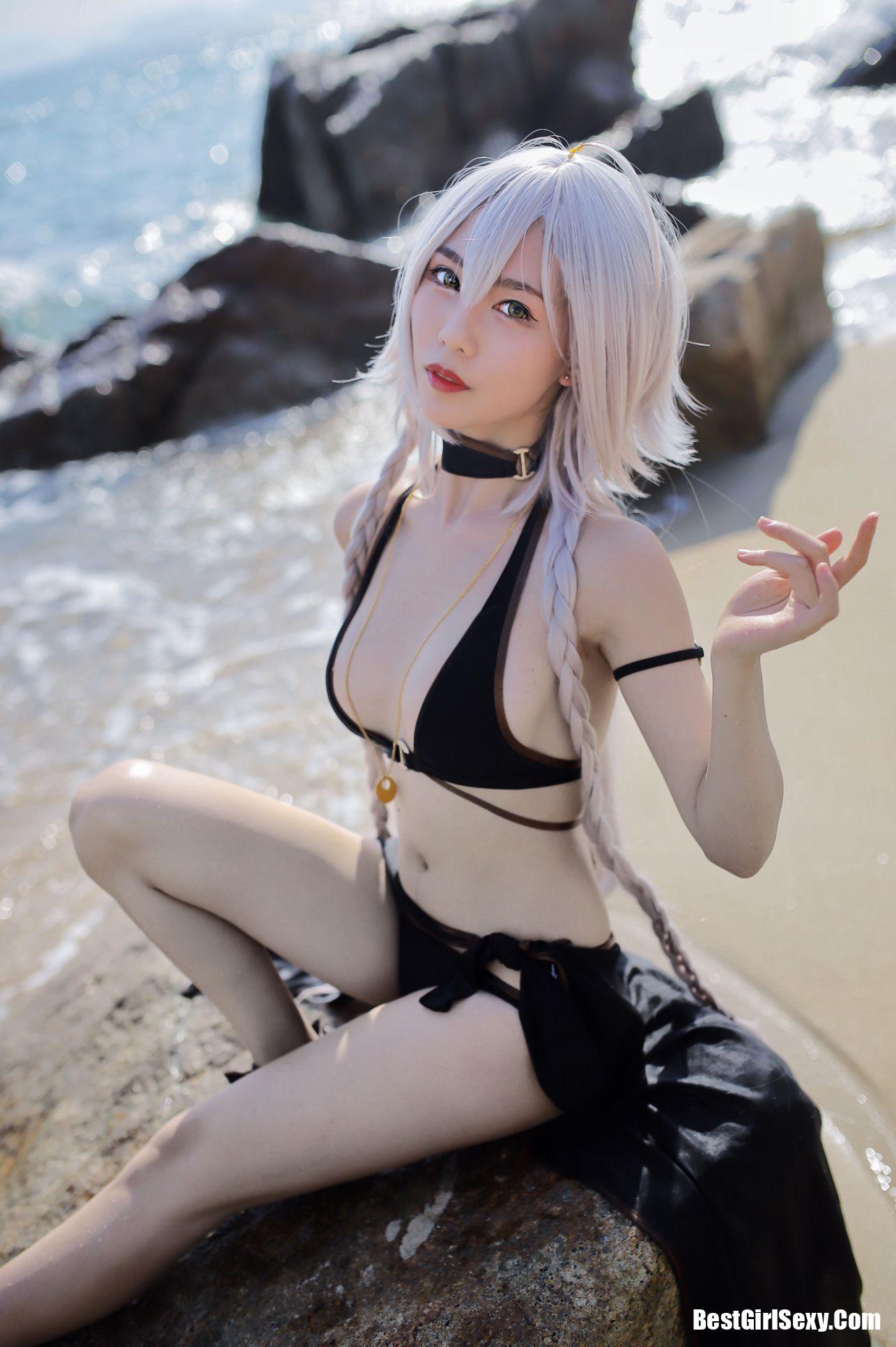 Coser@抖娘-利世 黑贞德泳装