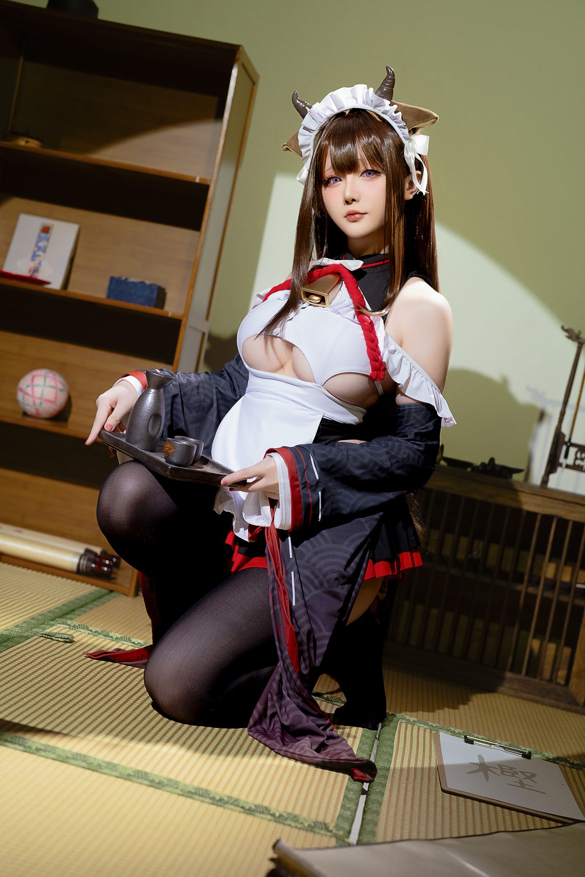 Coser@星之迟迟Hoshilily – 2023年12月计划B 碧蓝航线 樫野 女仆