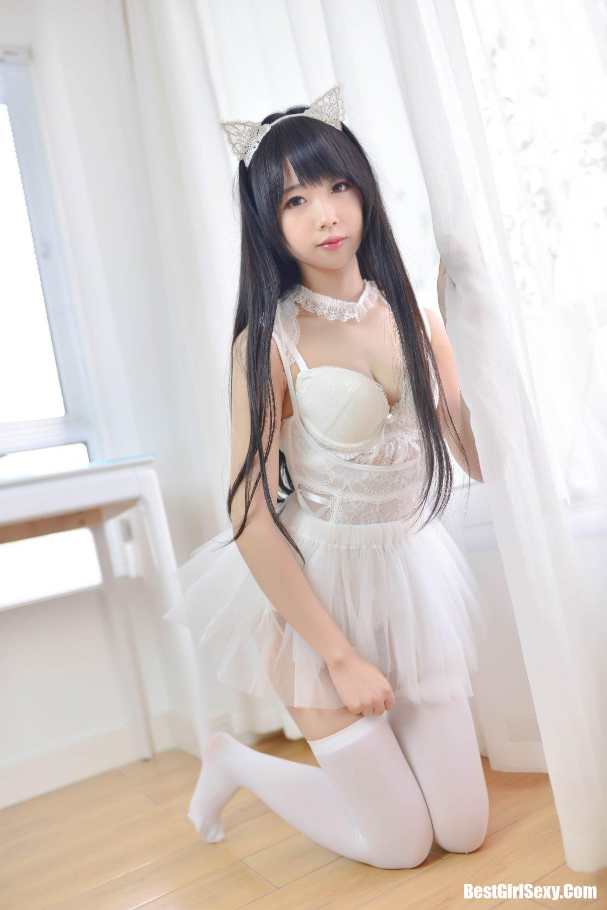 Coser@雪琪SAMA Vol.002 猫系少女白猫