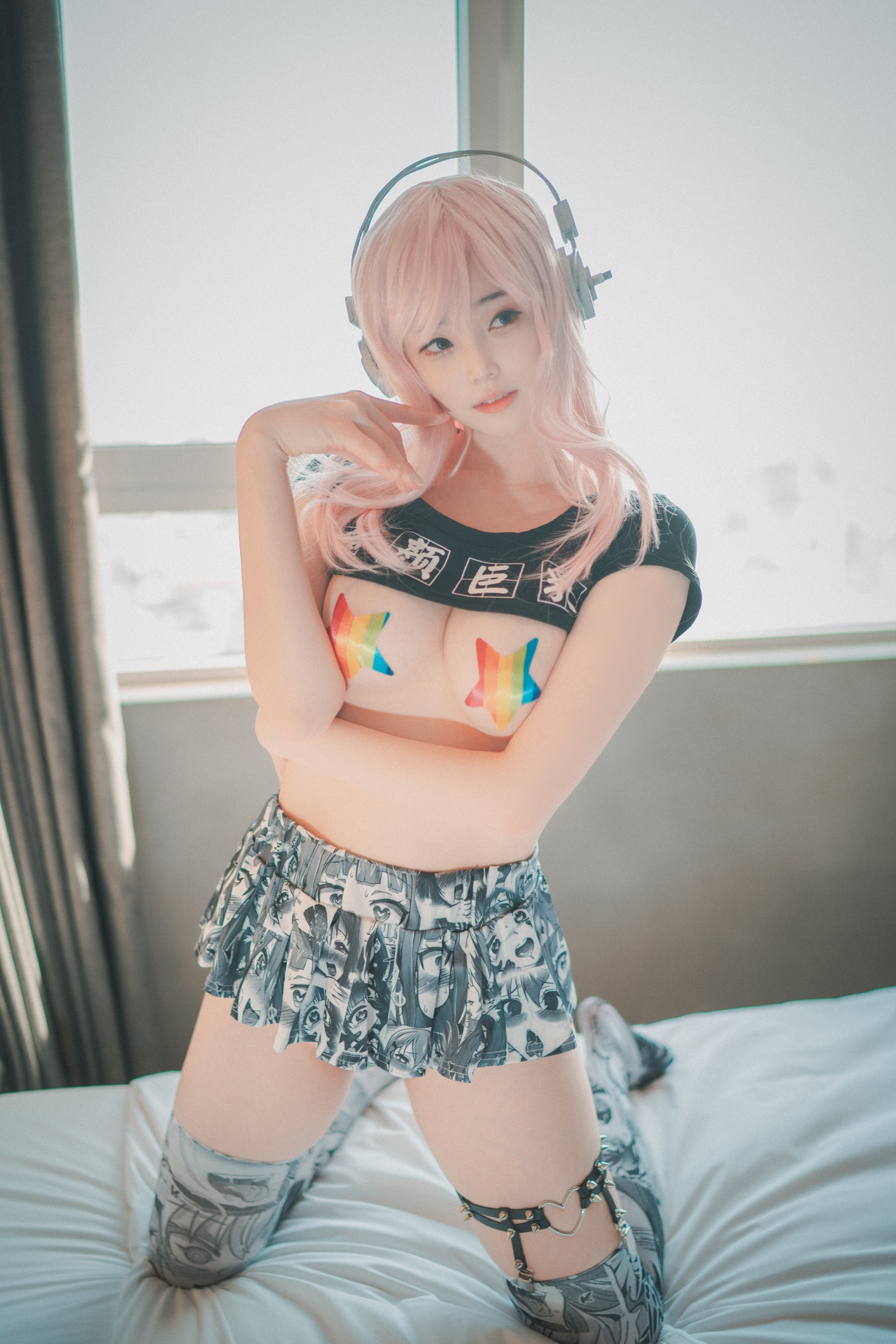 Bambi 밤비, [DJAWA] Sonico w_ Micro-top (Super Sonico) [35P]