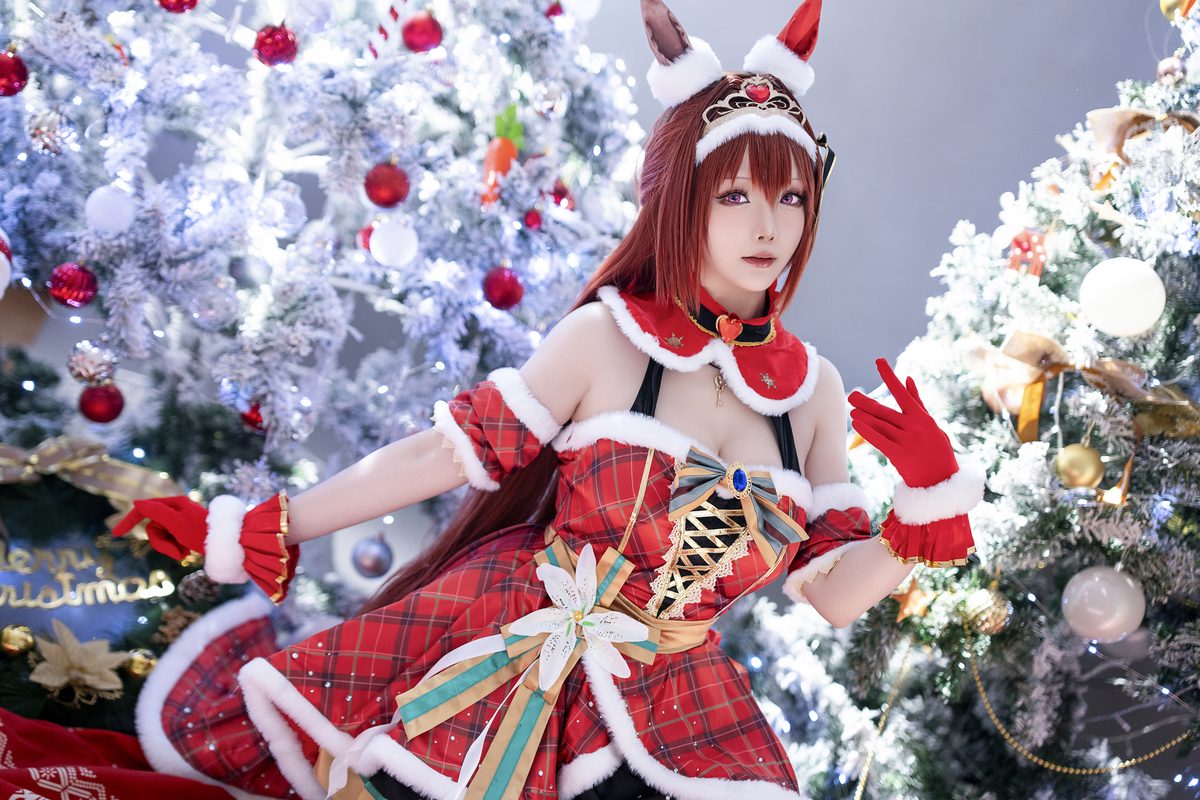 Coser@星之迟迟Hoshilily – 2023年12月计划A 赛马娘 大和赤骥 圣诞衣装