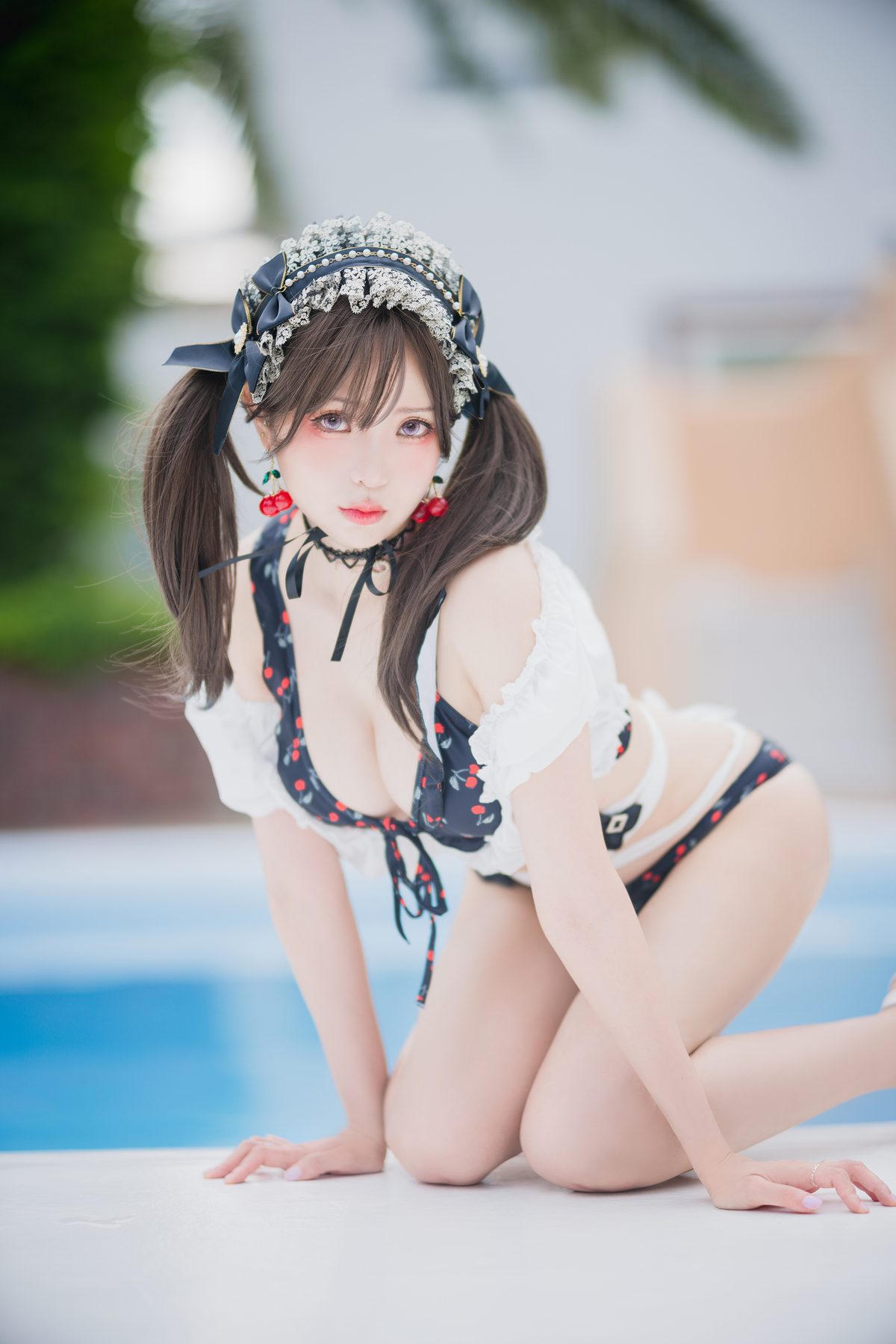 Coser@Ely_eee ElyEE子 – 2023 August B-櫻桃地雷系少女 Cherry Ground Mine Girl