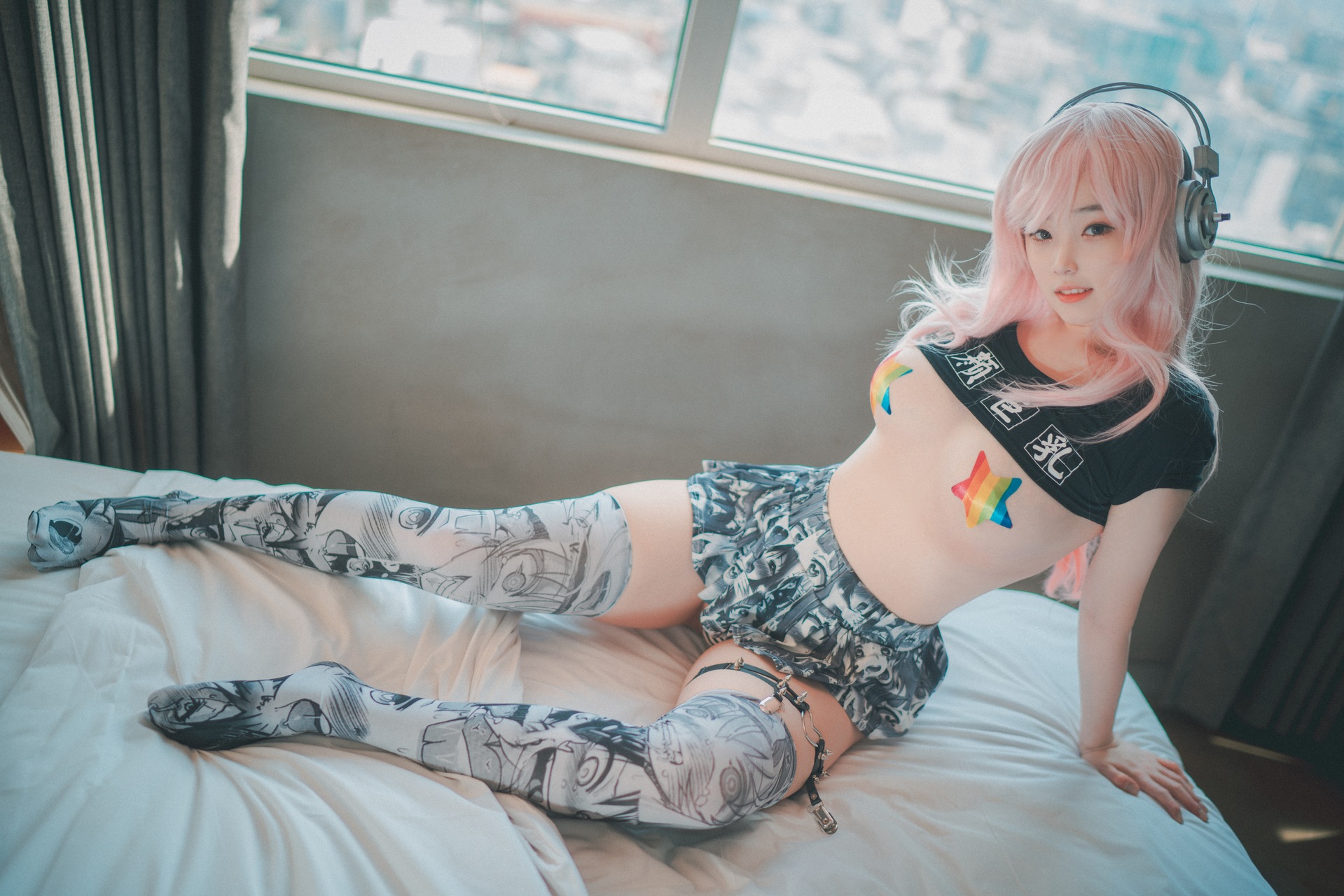 Bambi 밤비, [DJAWA] Sonico w_ Micro-top (Super Sonico) [35P]